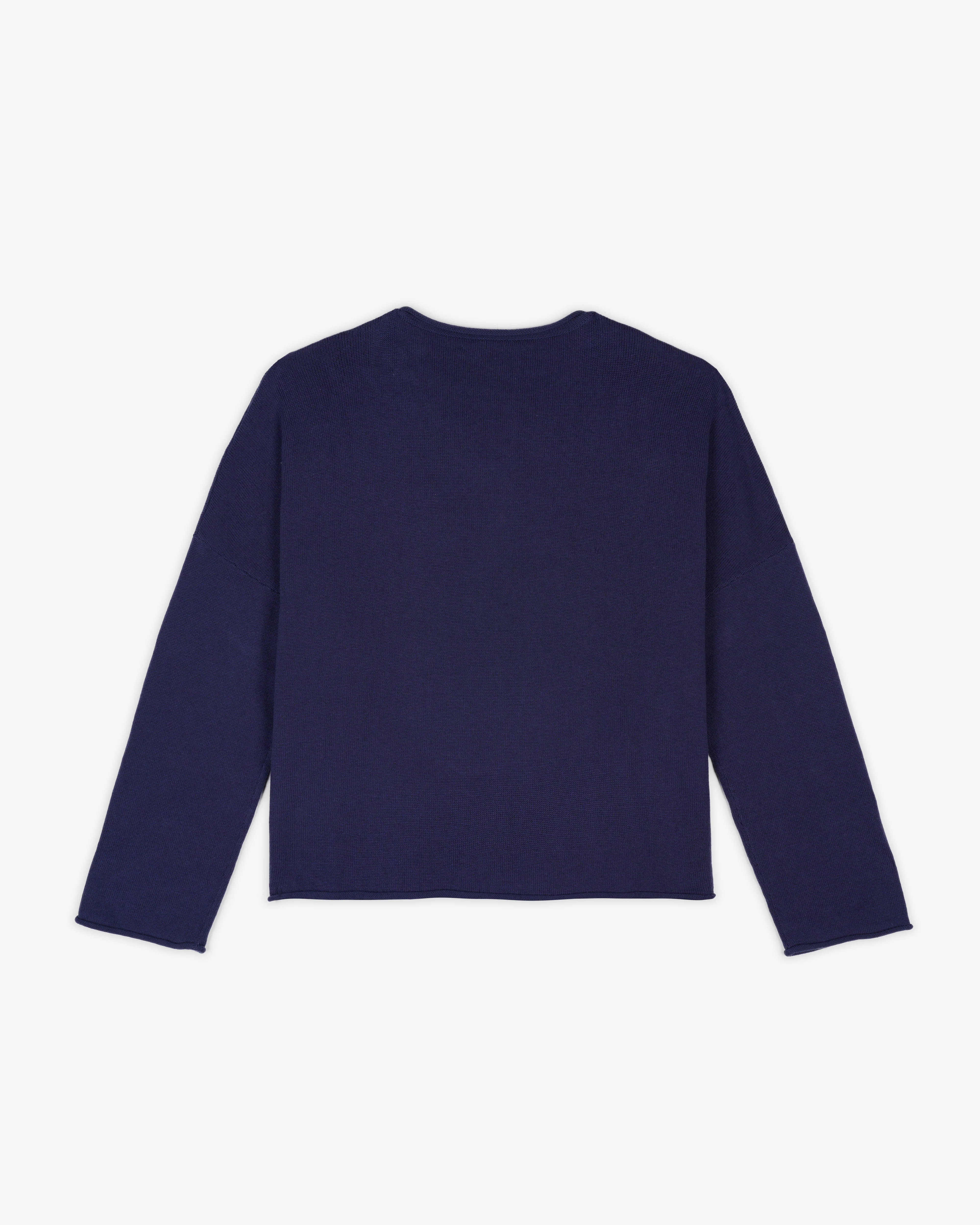 Brain Dead - Men's Diddle Cropped Sweater - (Navy) - Image 2