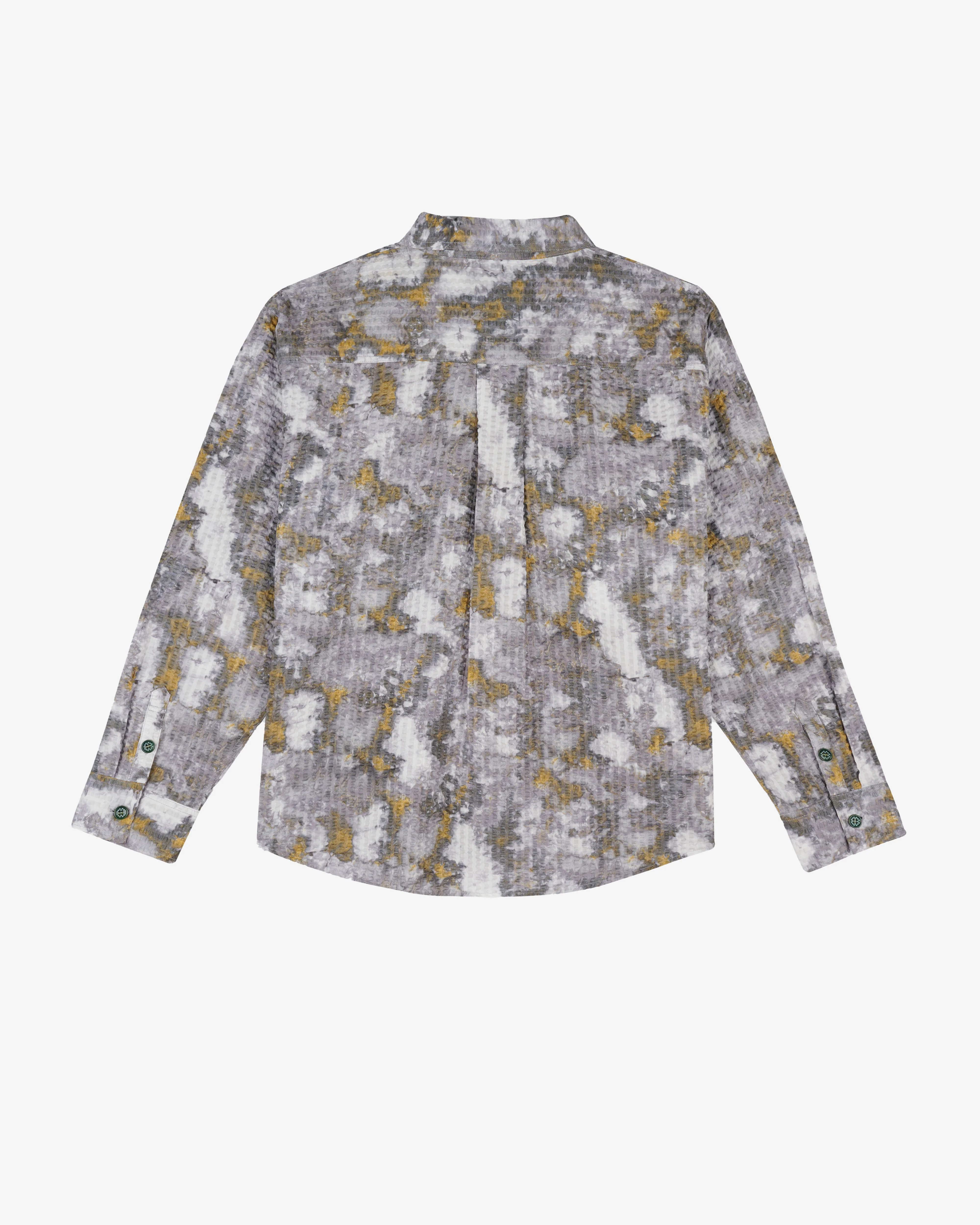 Brain Dead - Men's Distorted Heat Long Sleeve Shirt - (Grey) - Image 2