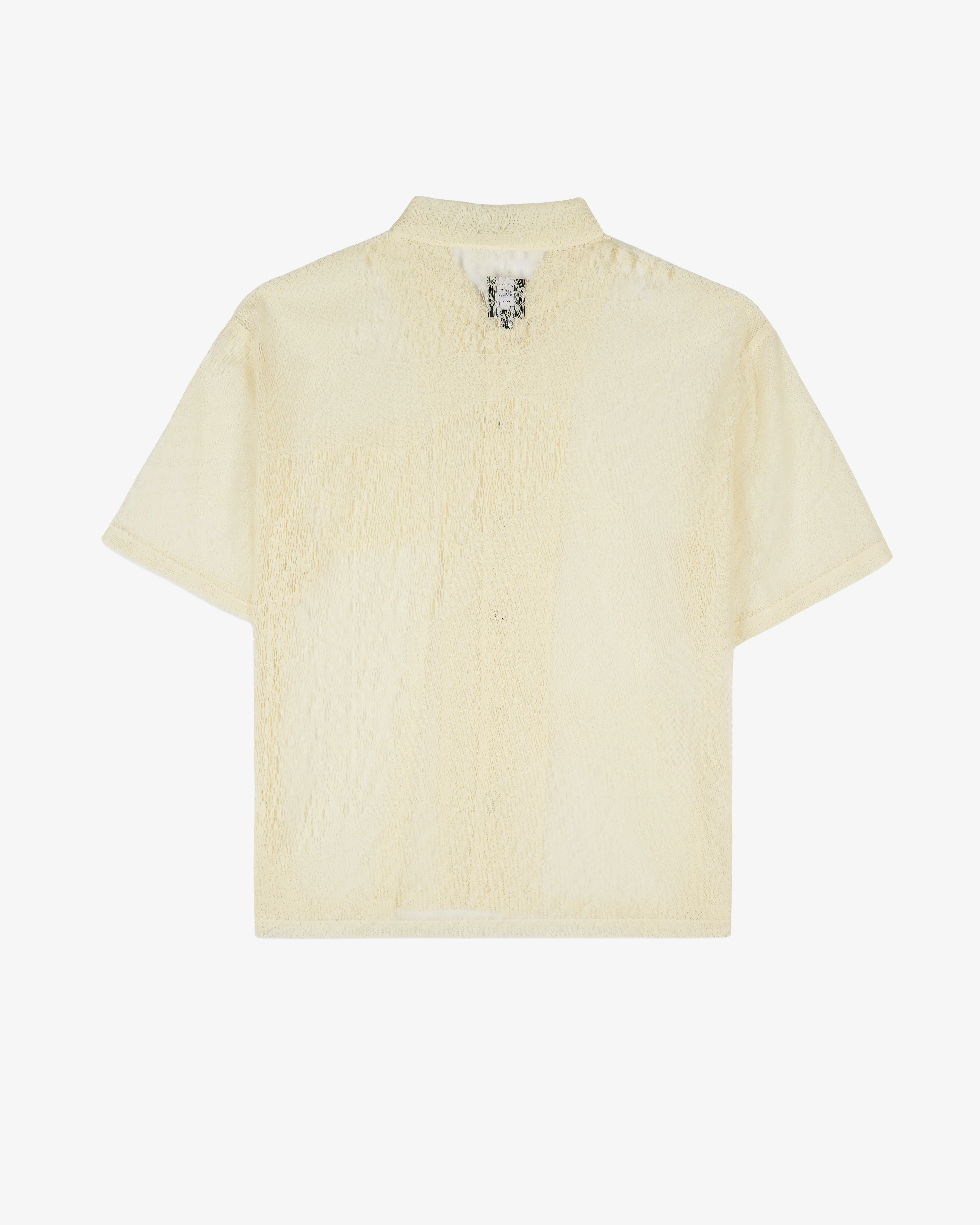 Brain Dead - Men's Engineered Mesh Short Sleeve Shirt - (Natural) - Image 2
