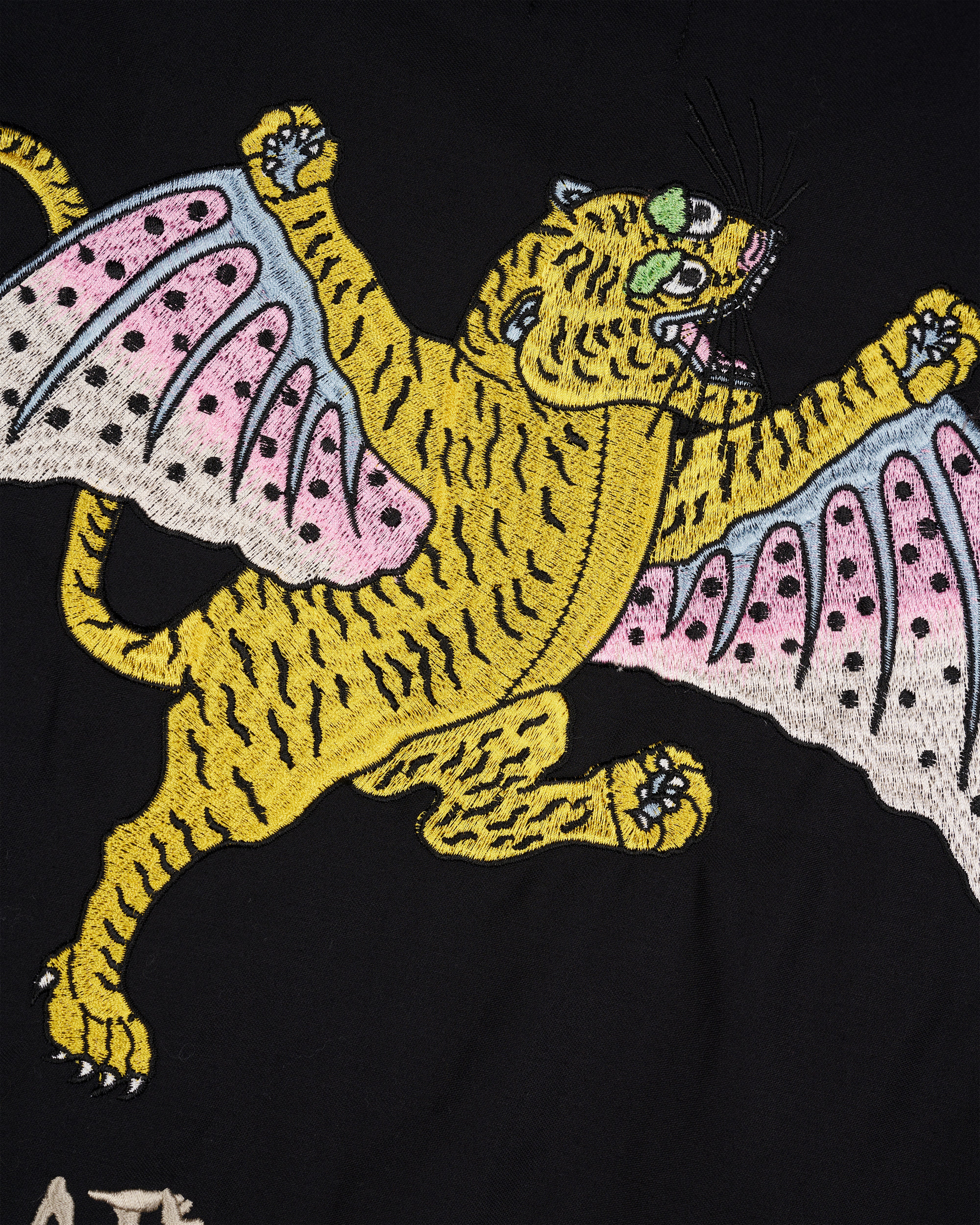 Brain Dead - Men's Flying Tiger Short Sleeve Western Shirt - (Black) - Image 4
