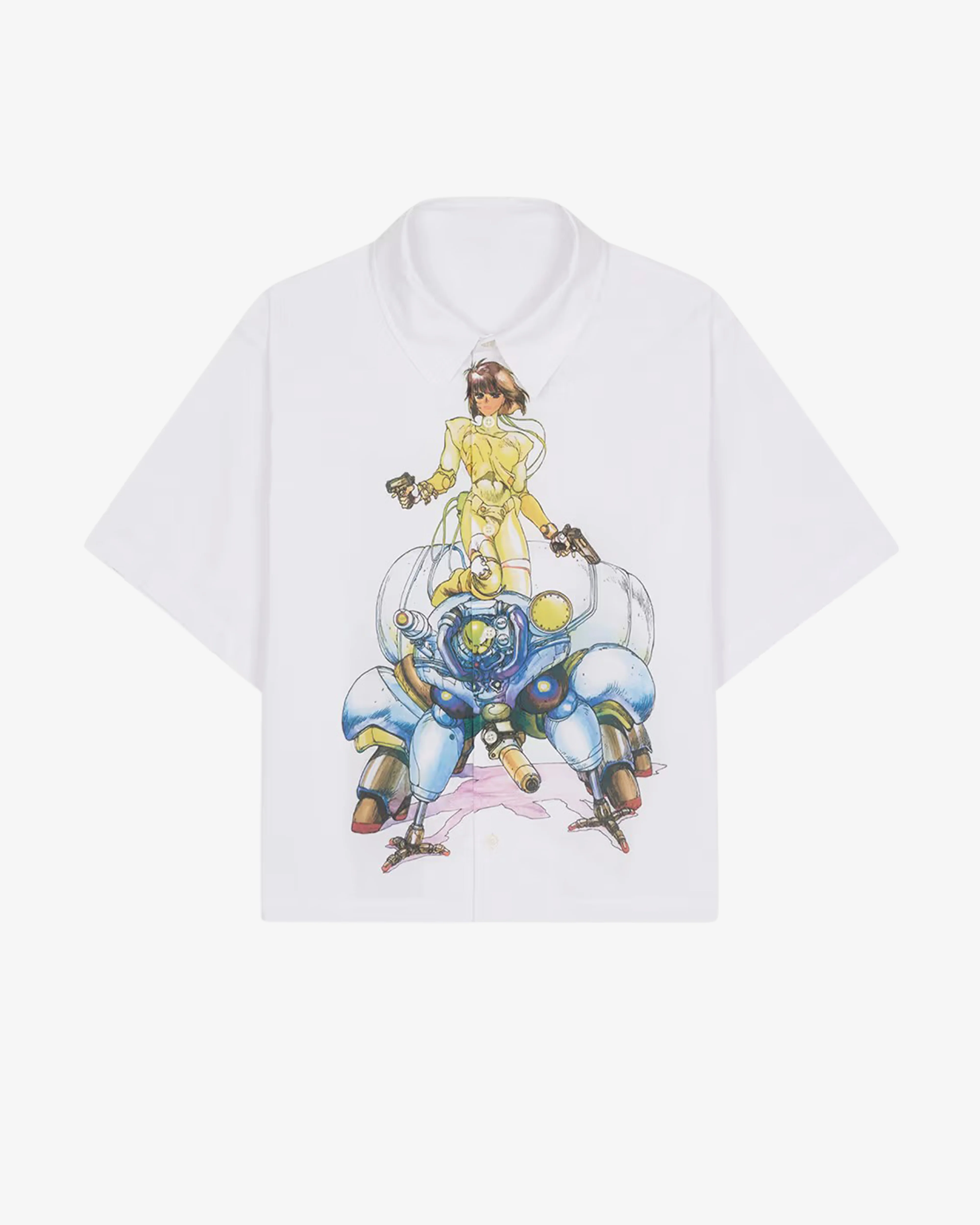 Brain Dead - Men's Ghost In The Shell Fuchikoma Button Up - (White)
