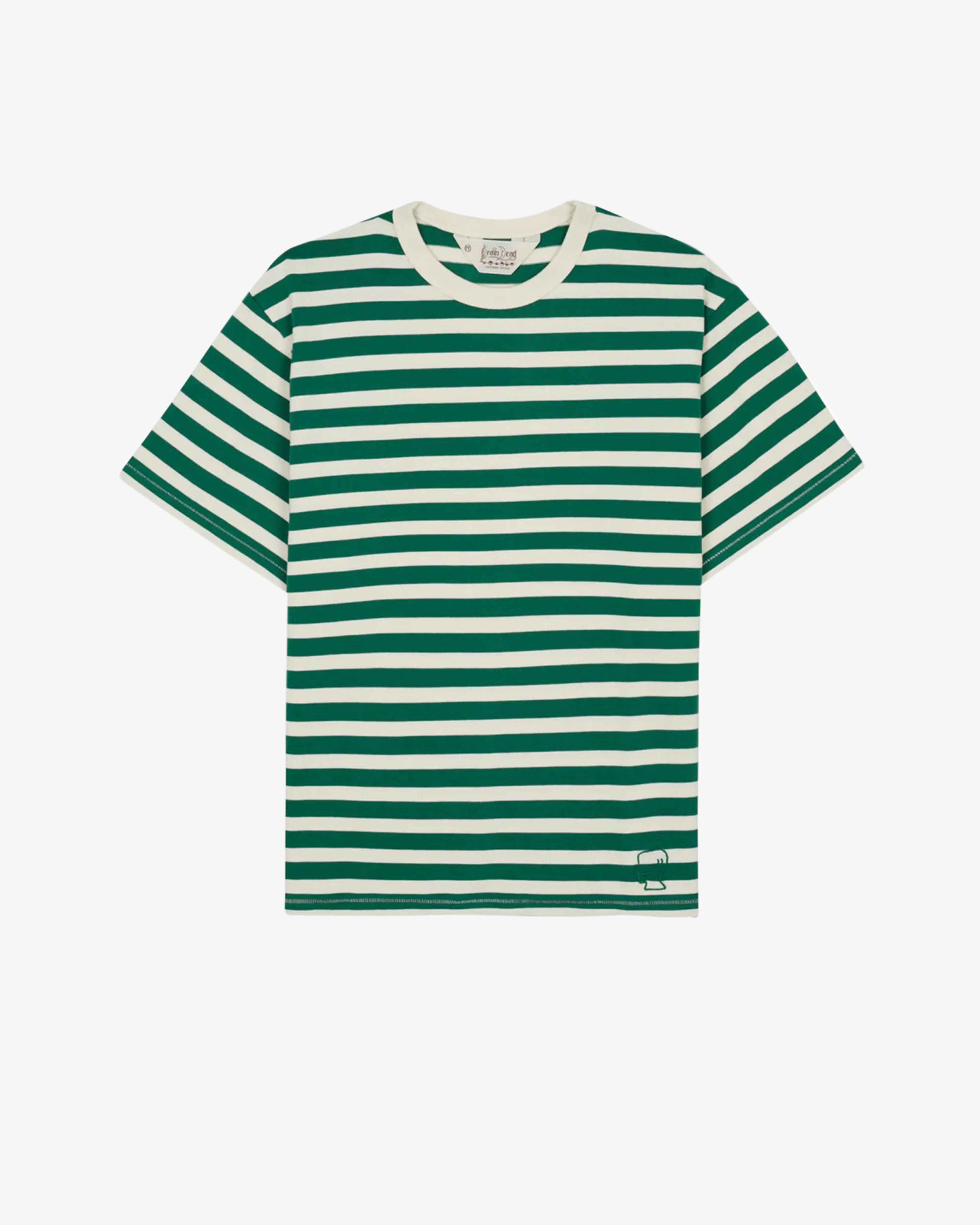 Brain Dead - Men's Heavyweight Stripe T-Shirt - (Green)