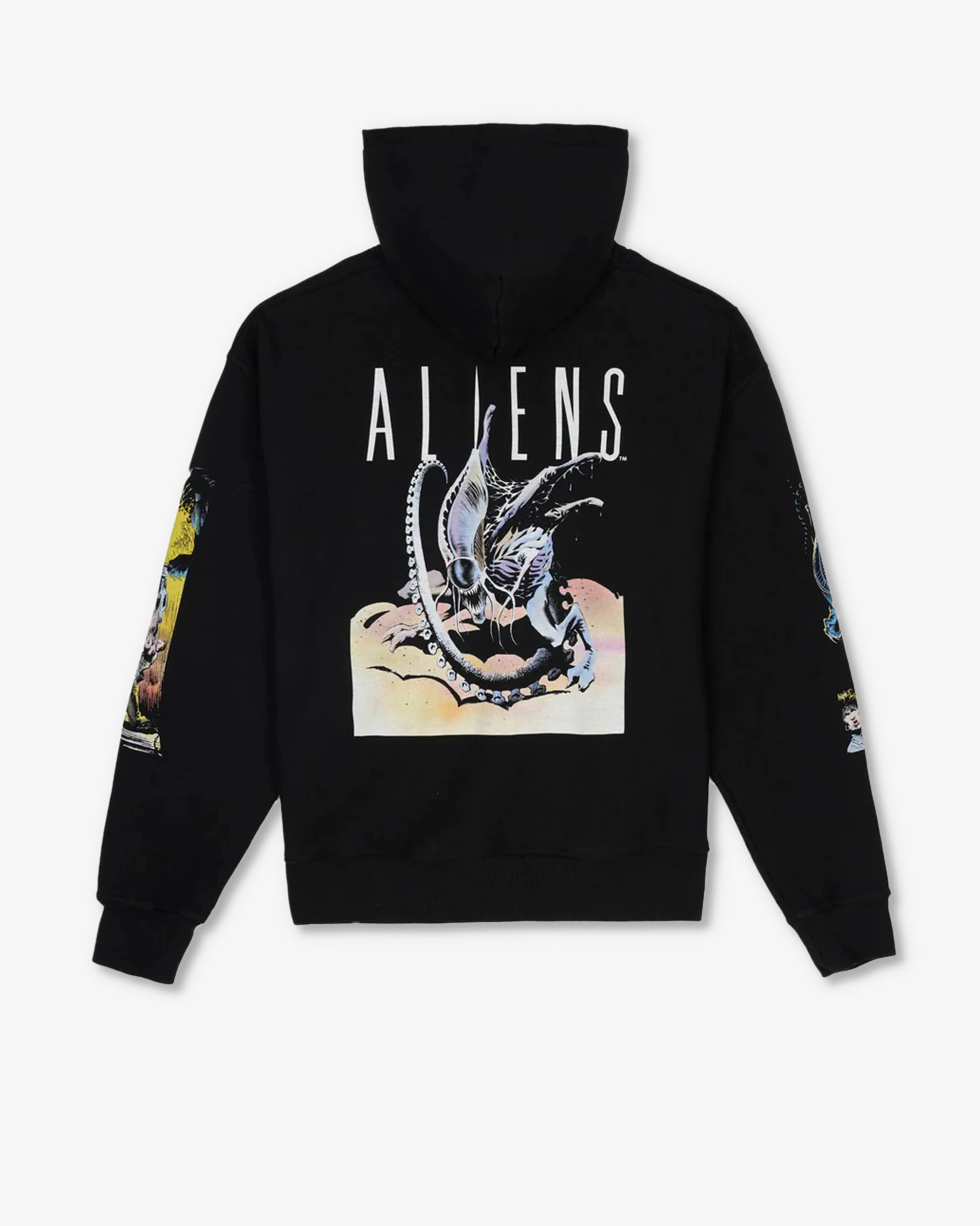 Brain Dead x Aliens - Men's Hoodie - (Black) - Image 2