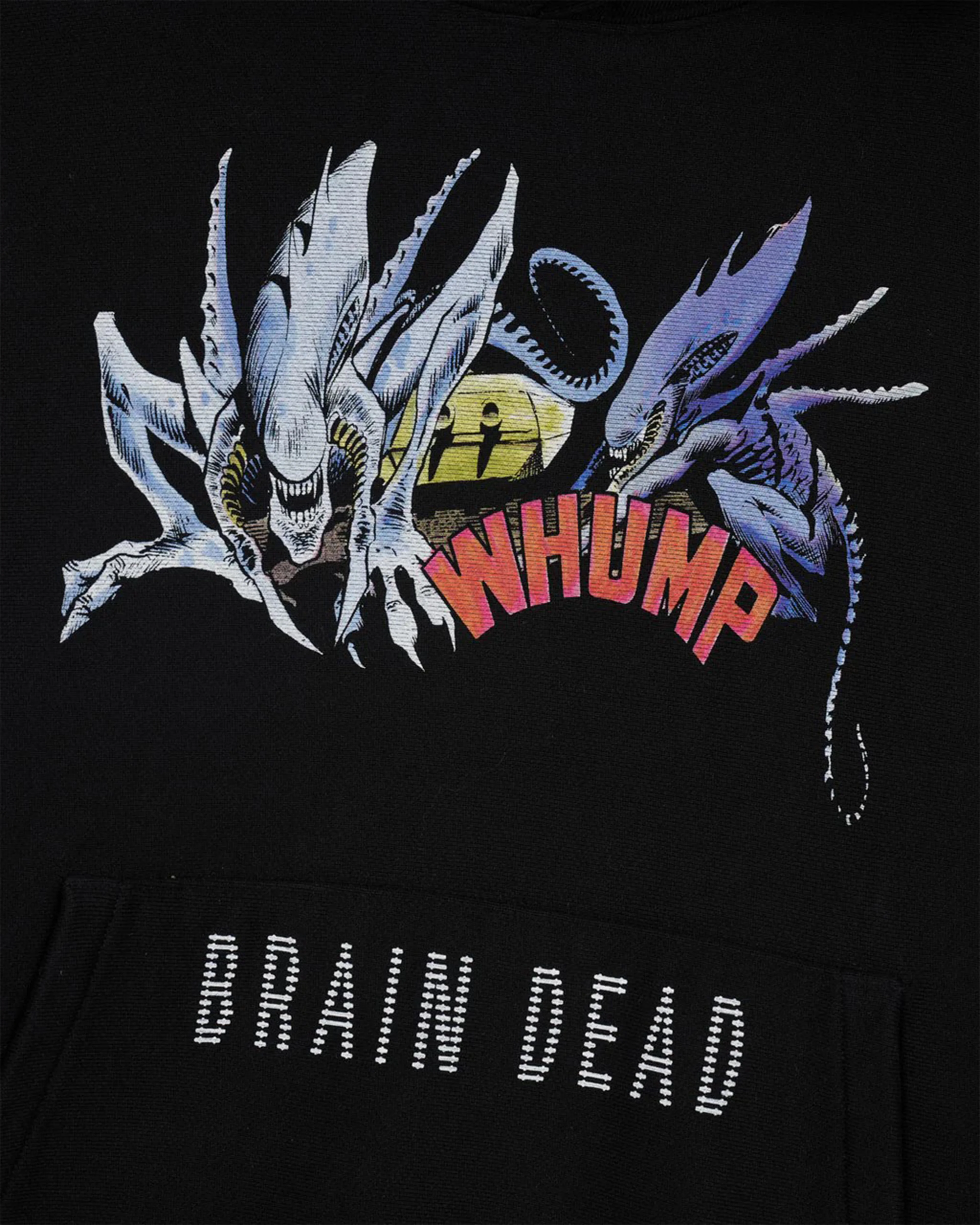 Brain Dead x Aliens - Men's Hoodie - (Black) - Image 3