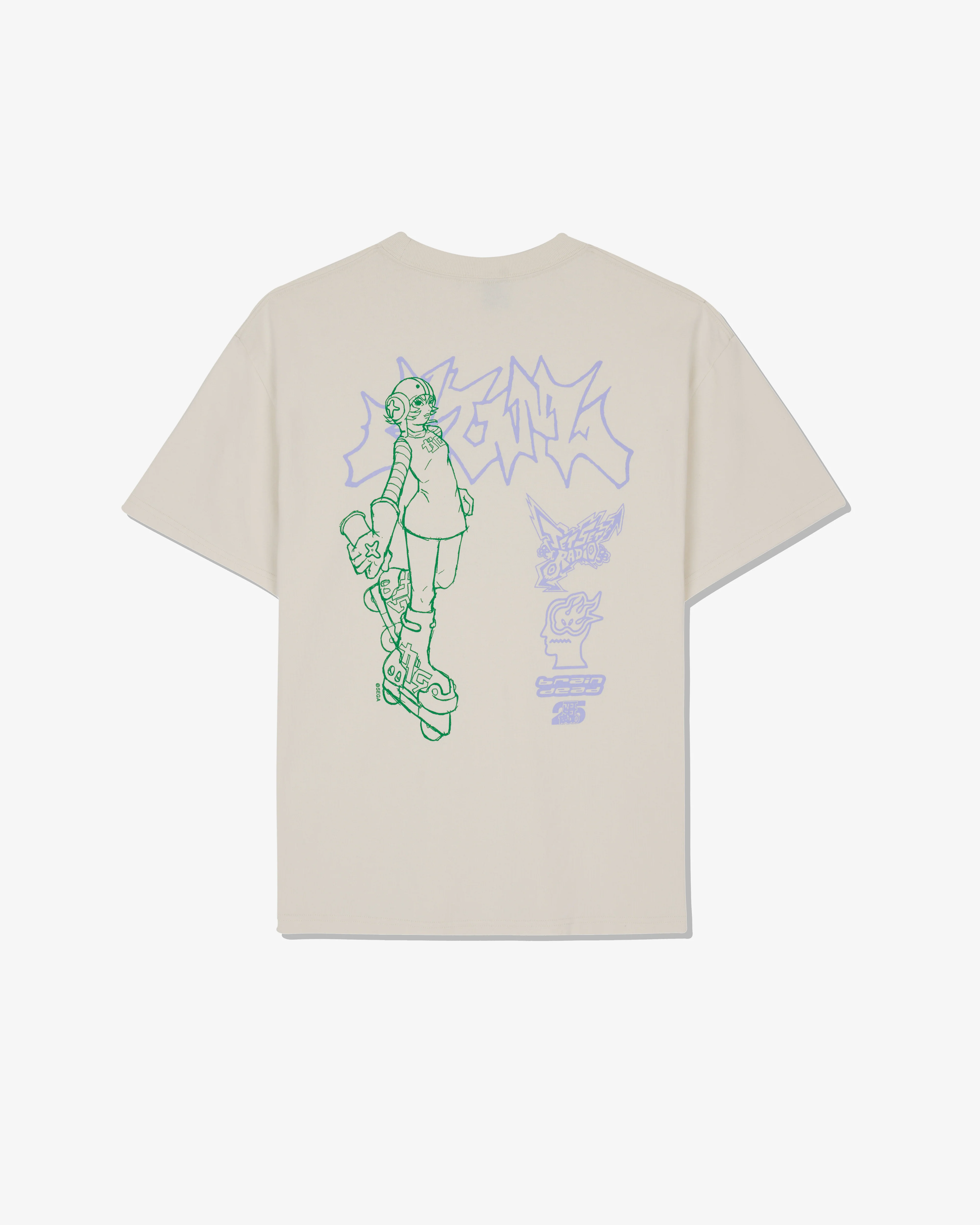 Brain Dead x Sega - Men's Jet Set Radio T-Shirt - (Natural) - Image 2