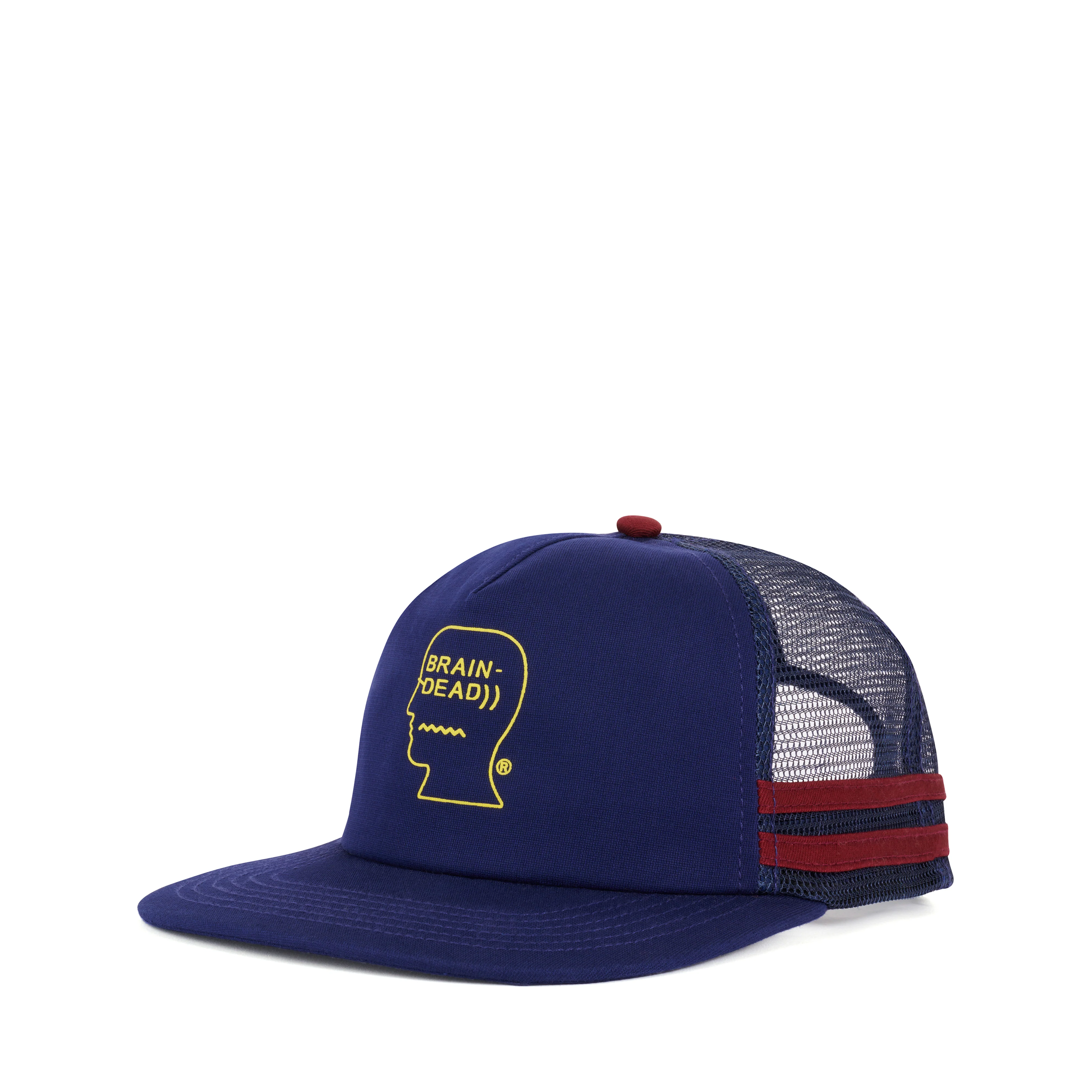 Brain Dead - Logohead 5 Panel Trucker Cap - (Navy) - Image 2