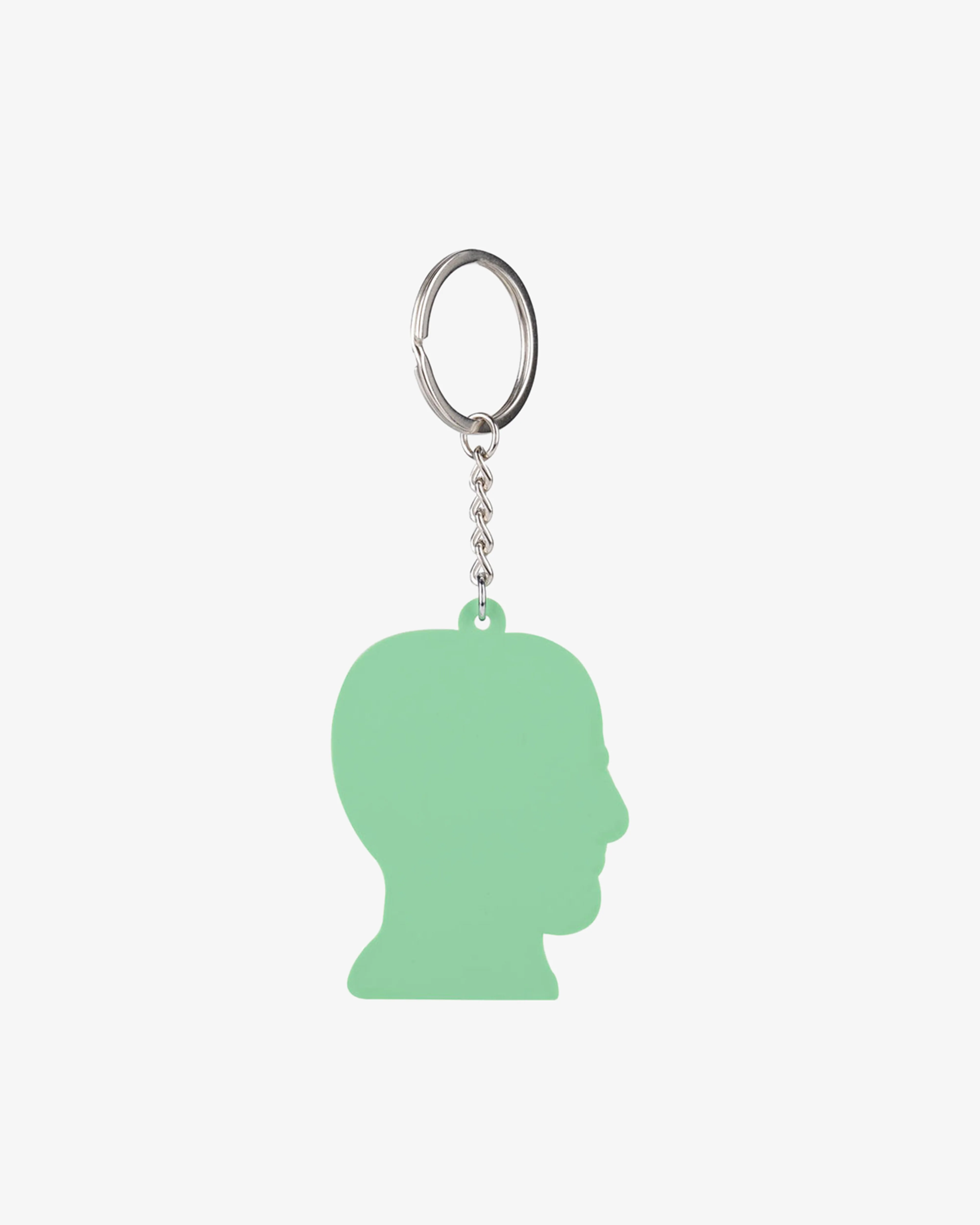 Brain Dead - Logohead Keychain Checkered - (Green) - Image 3