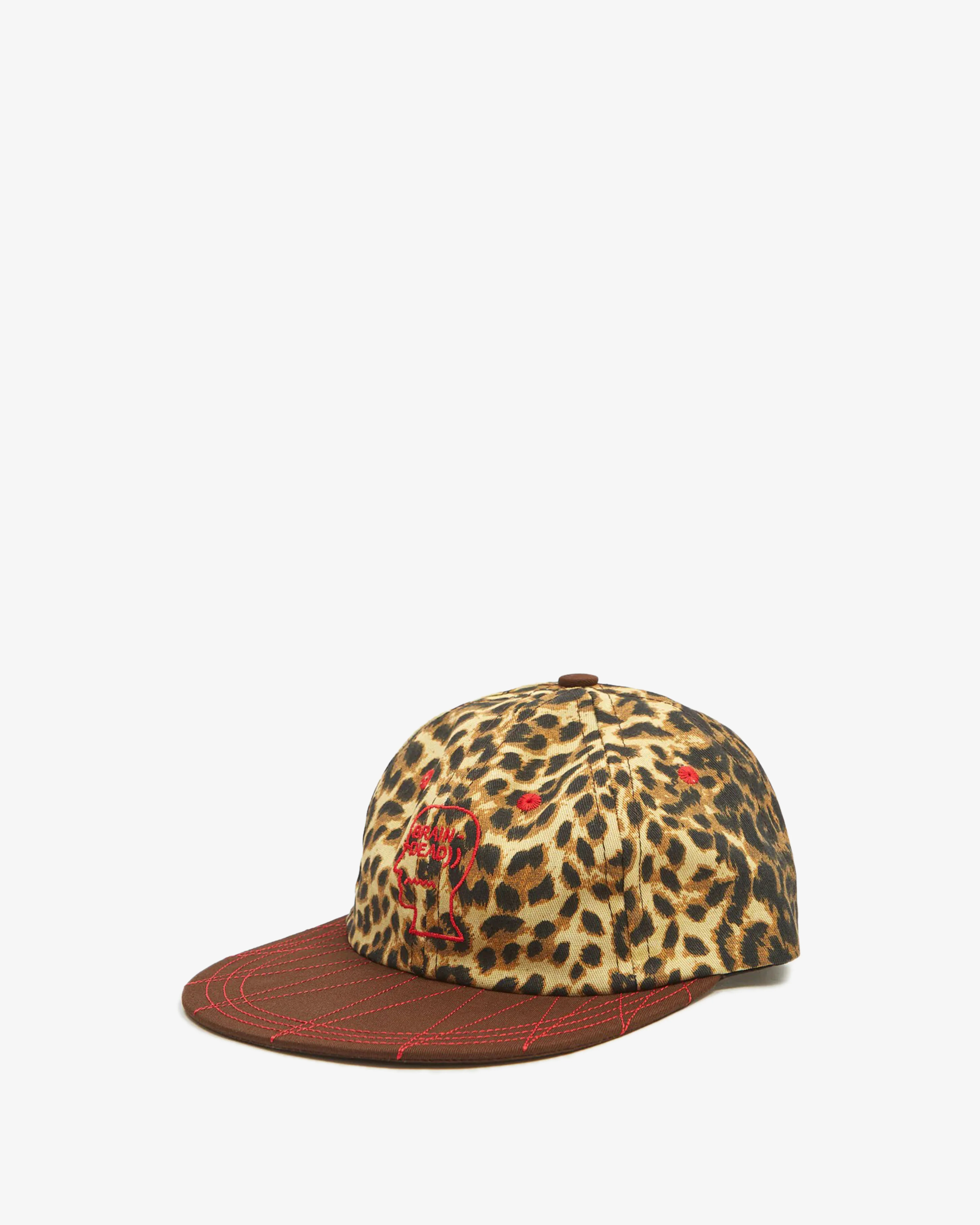 Brain Dead - Men's Logohead Longbrim Hat - (Leopard) - Image 2