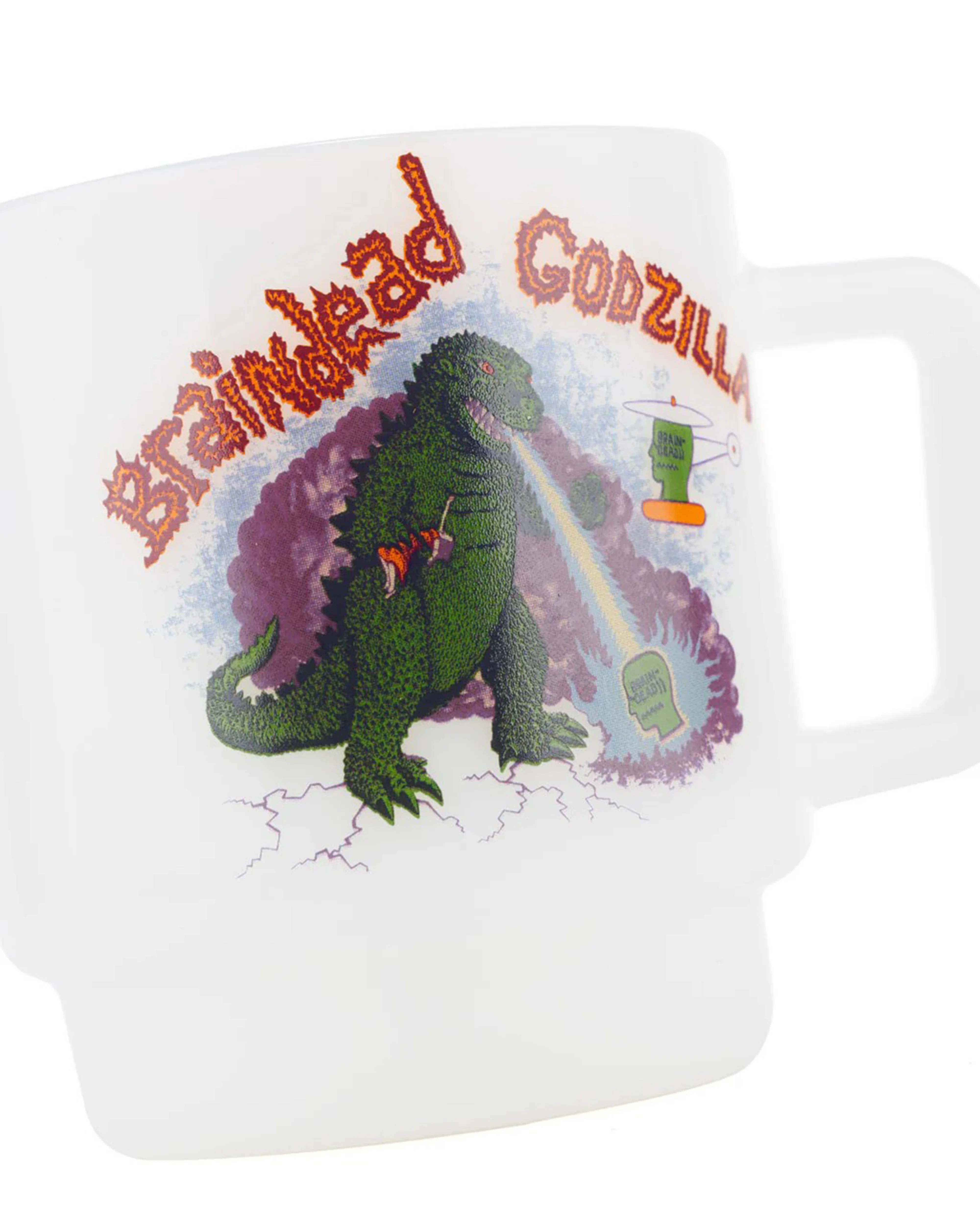 Brain Dead - Godzilla Maquette Milk Glass - (White) - Image 3