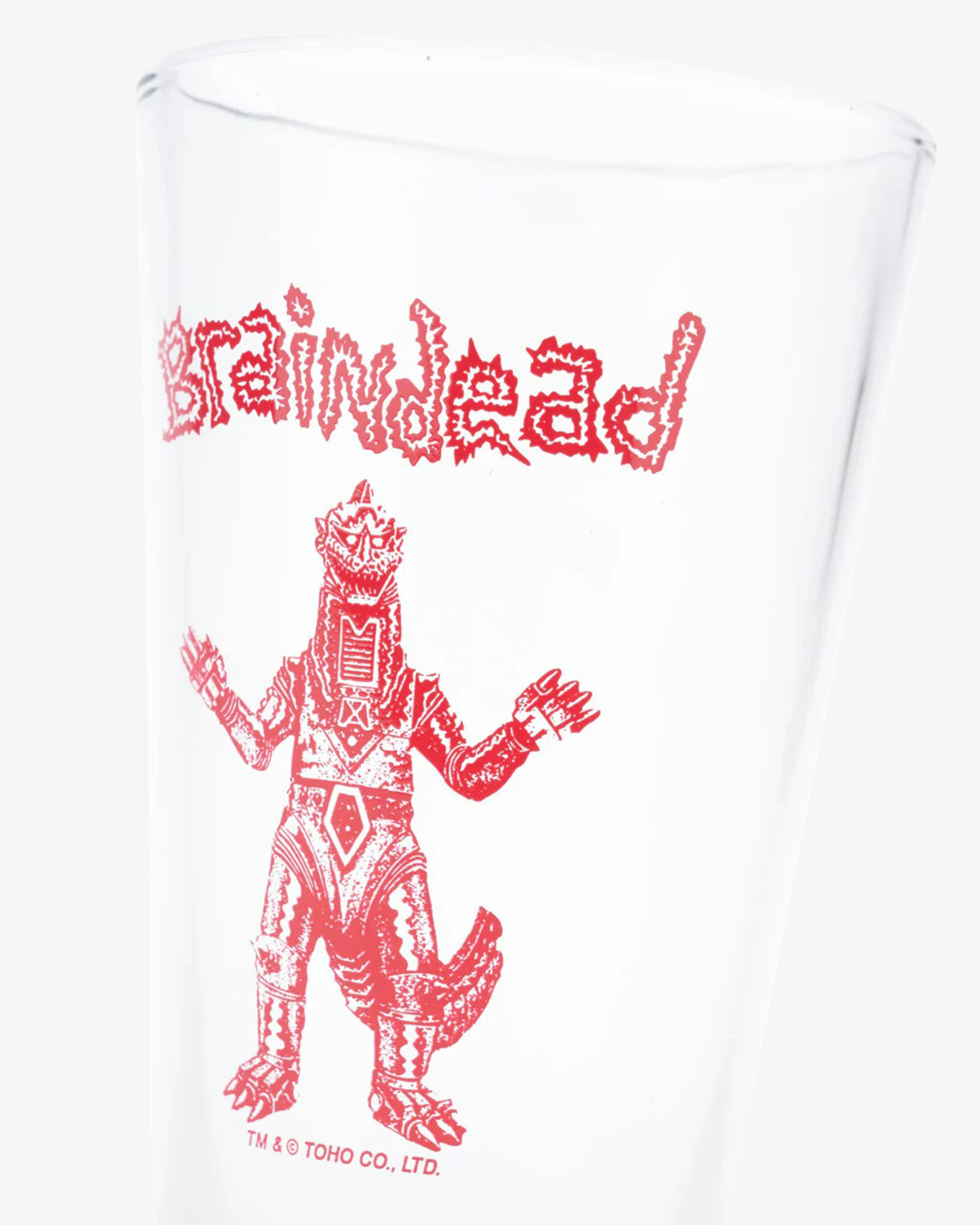 Brain Dead - Godzilla Mechagodzilla Pint Glass - (Clear) - Image 3