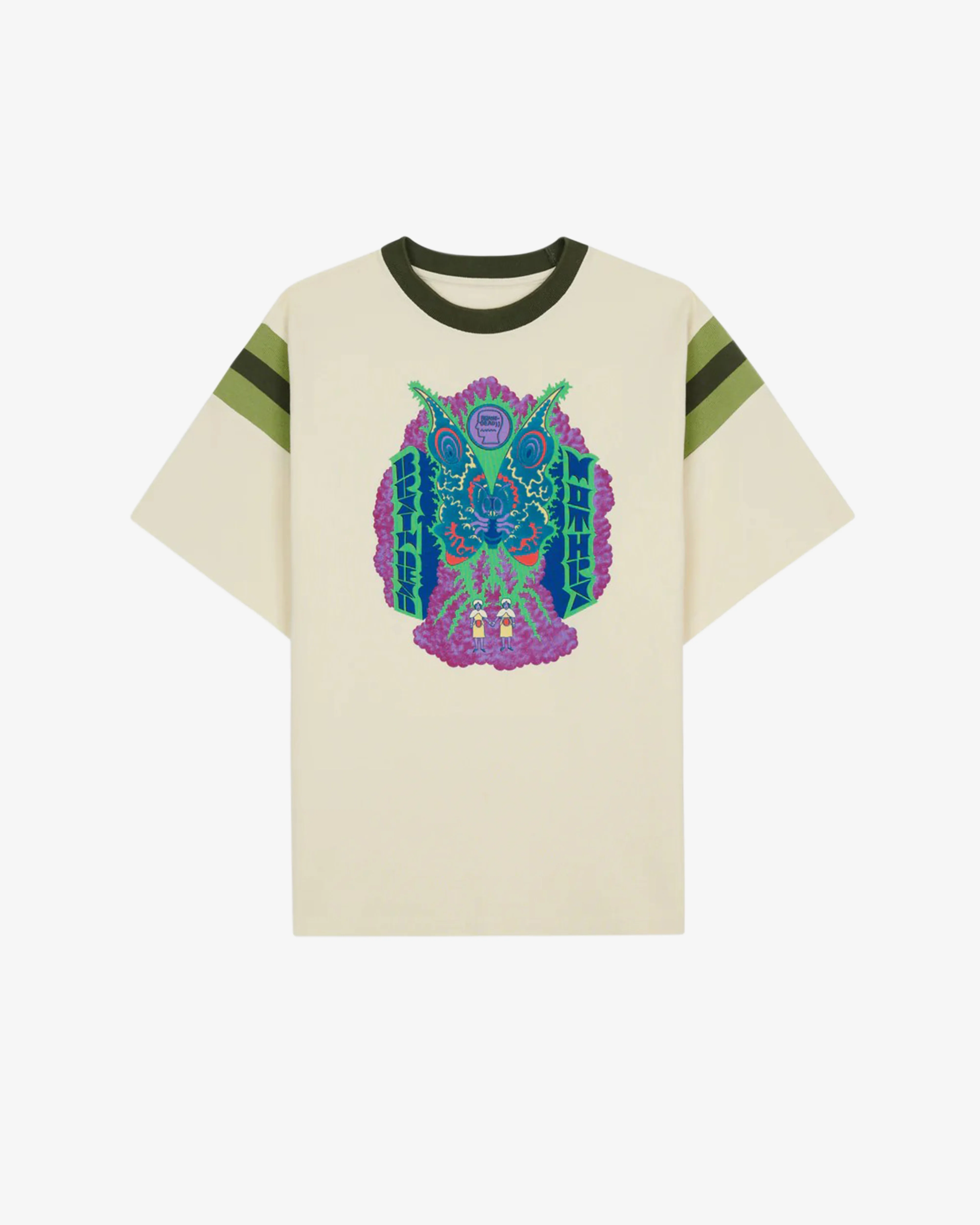 Brain Dead - Godzilla Men's Mothra Pique Football T-Shirt - (Natural)