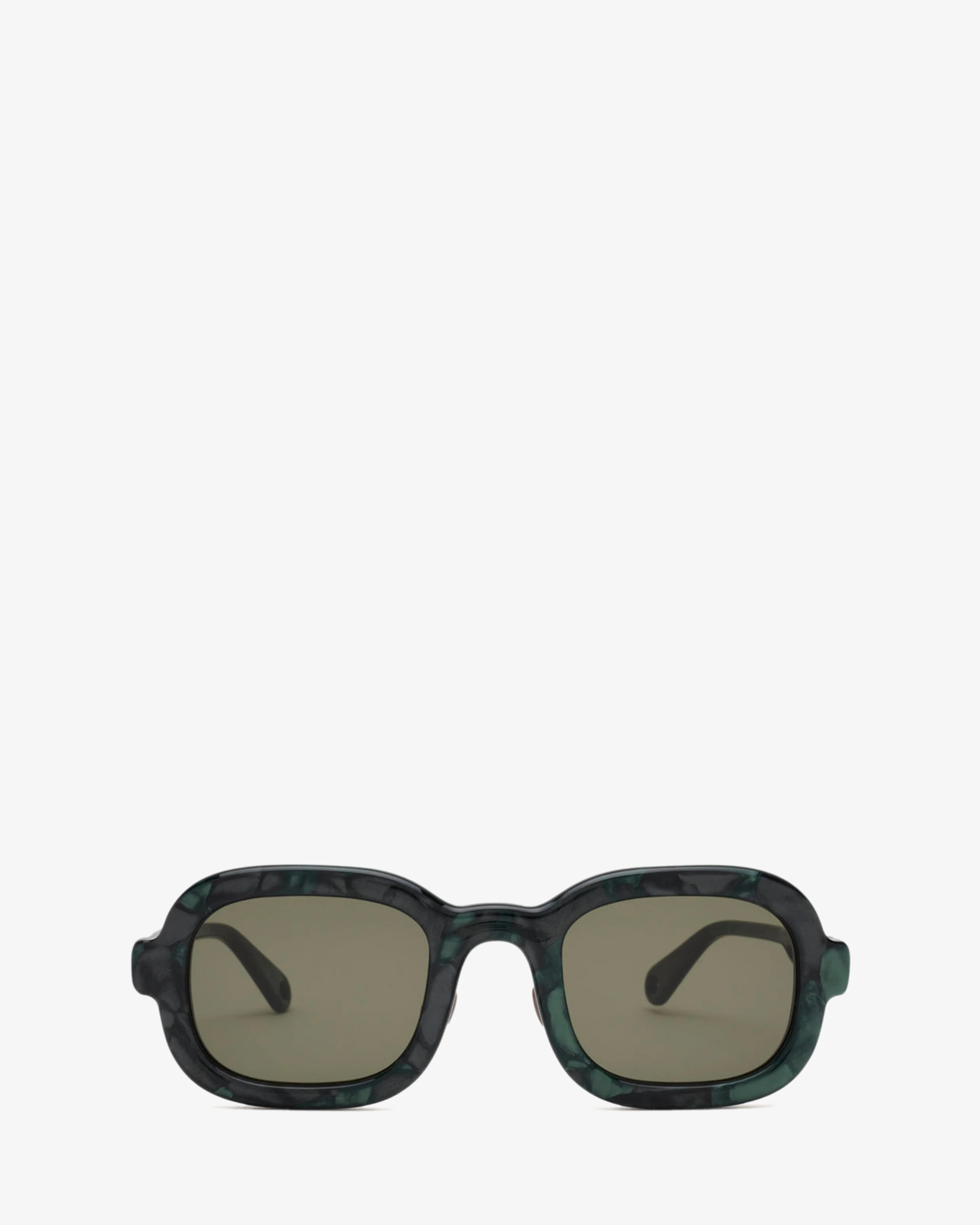 Brain Dead - Newman Post Modern Primitive Eye Protection Sunglasses - (Green/Pearl)