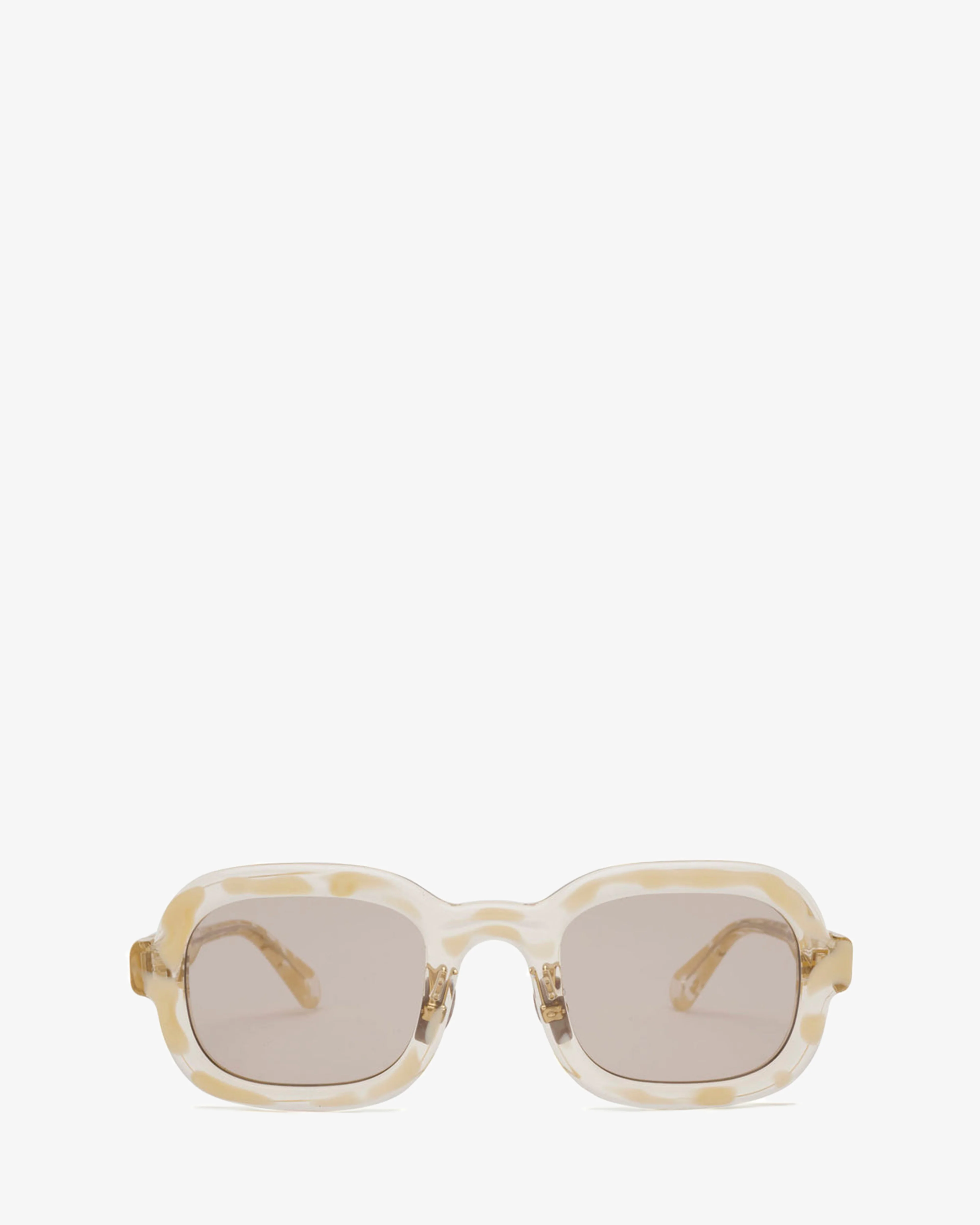 Brain Dead - Newman Post Modern Primitive Eye Protection Sunglasses - (Milk/Tortoise)