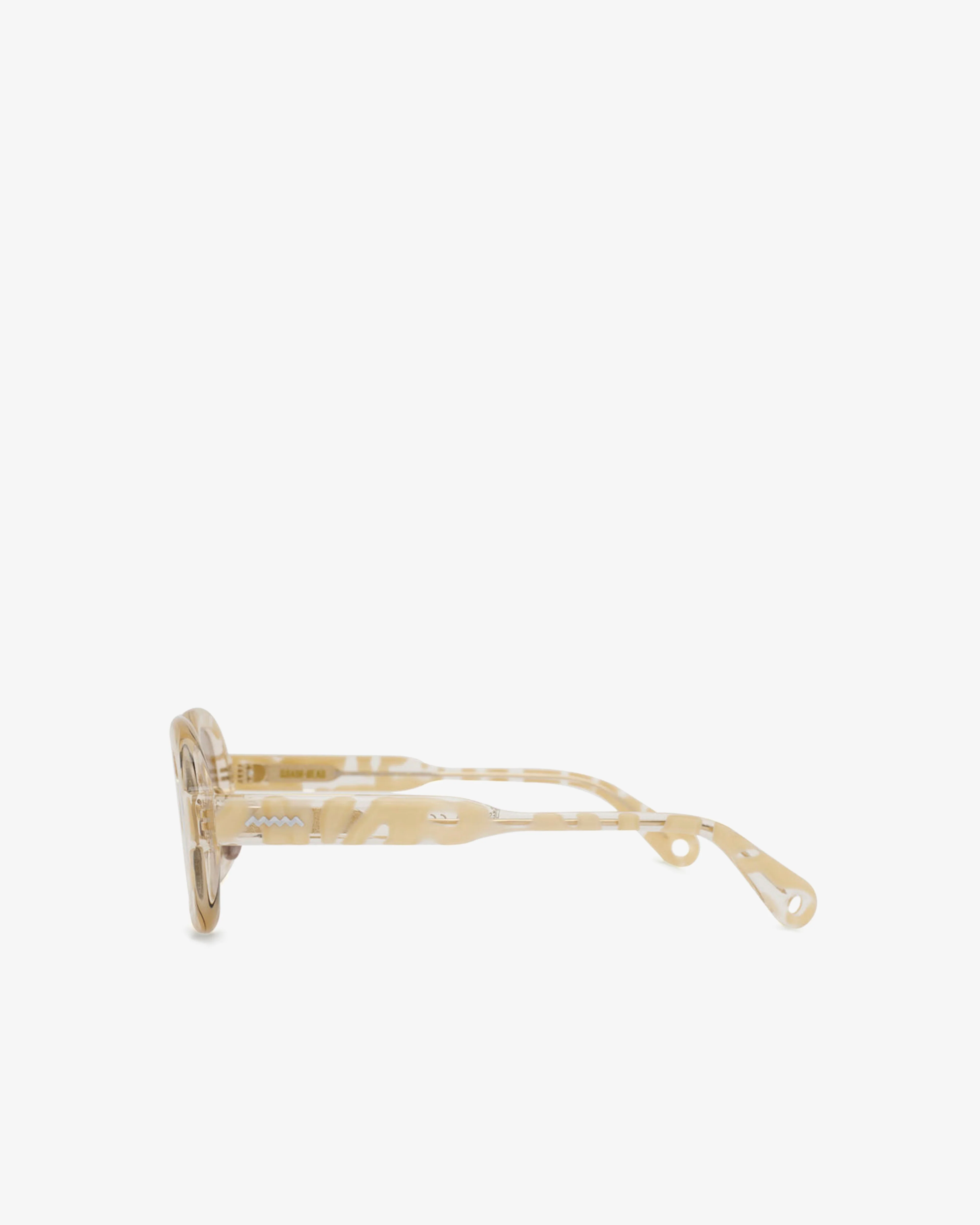 Brain Dead - Newman Post Modern Primitive Eye Protection Sunglasses - (Milk/Tortoise) - Image 2
