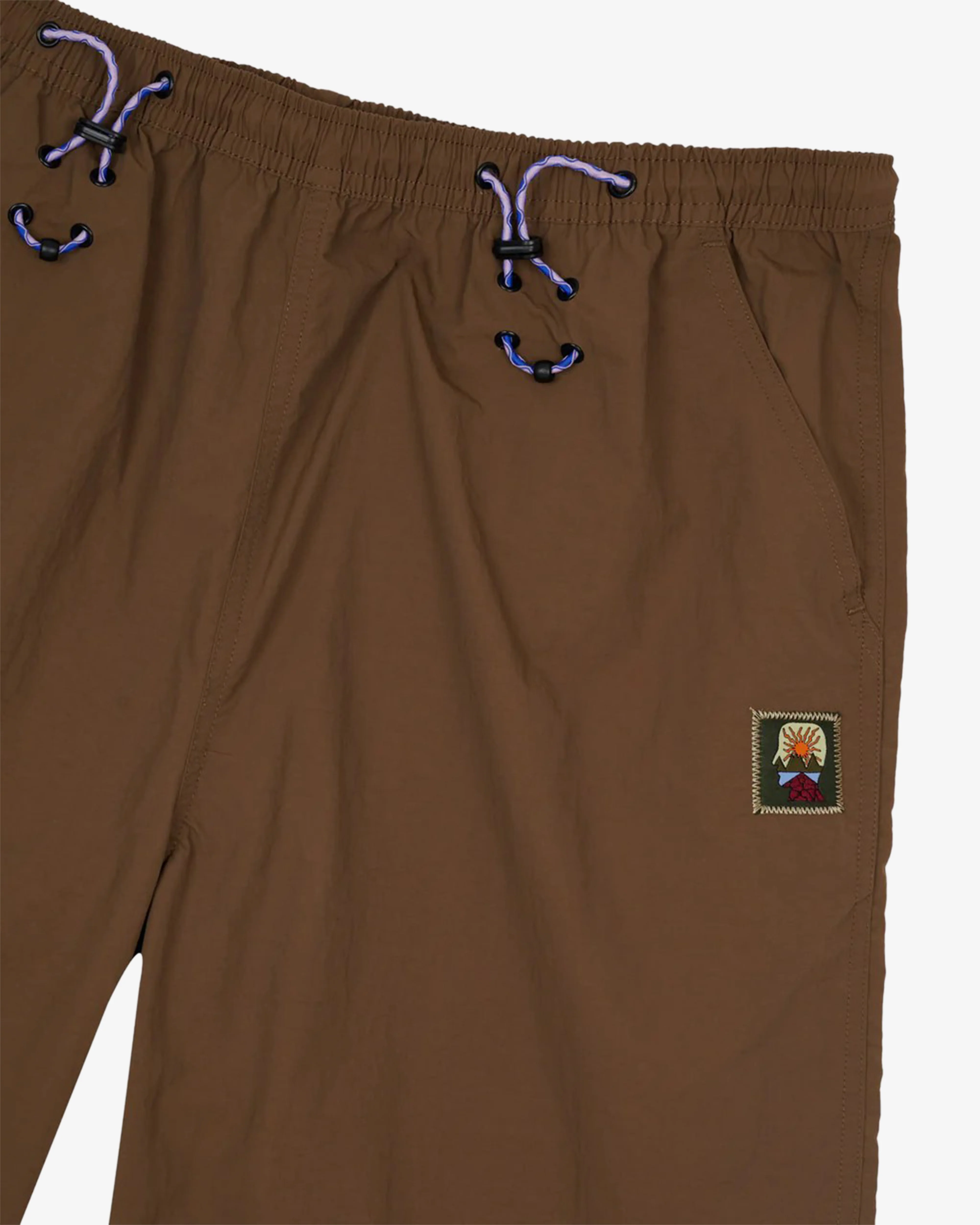 Brain Dead - Men's Nylon Paneled Climbing Capri - (Brown) - Image 3