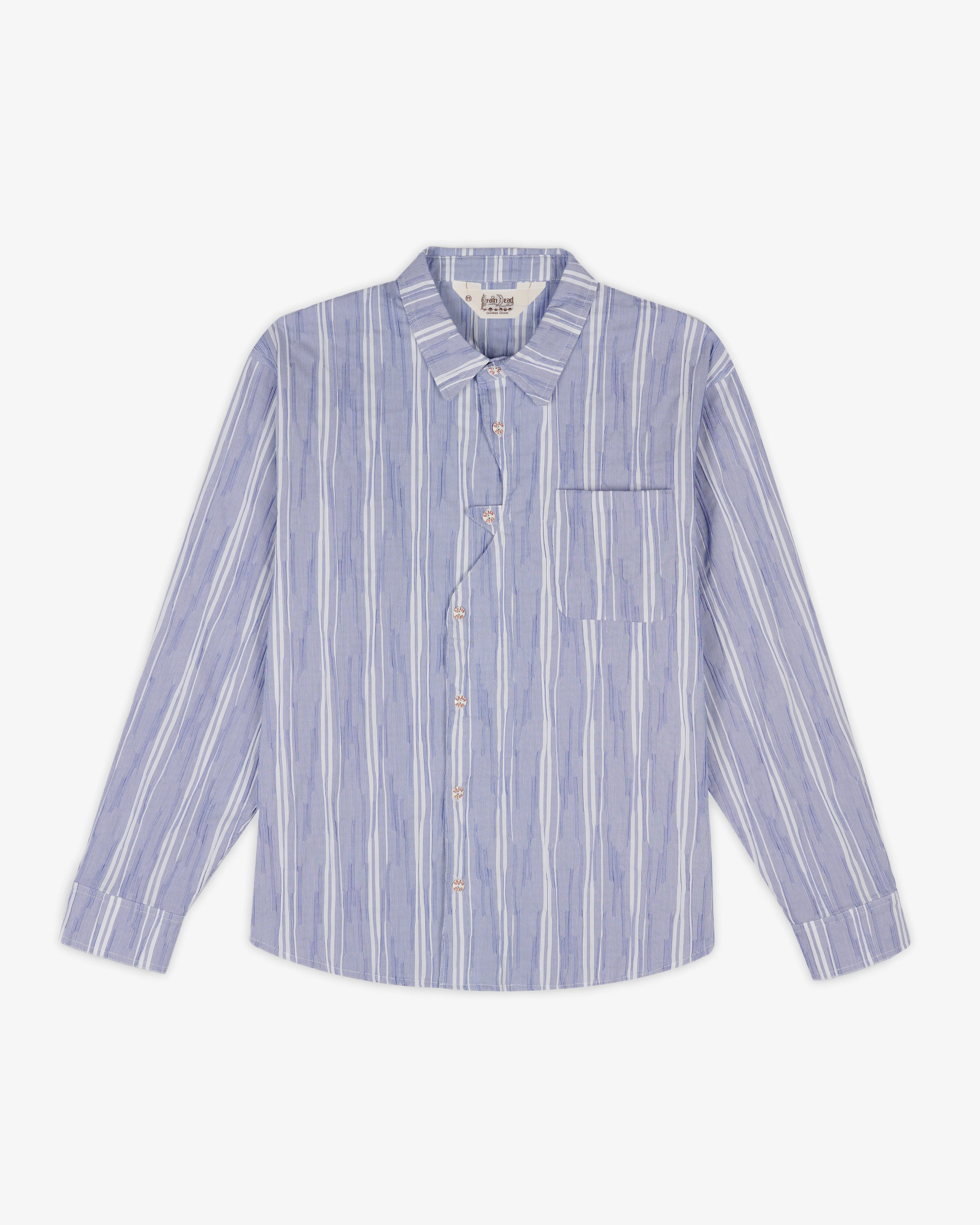 Brain Dead - Men's Organic Placket Shirt - (Blue)