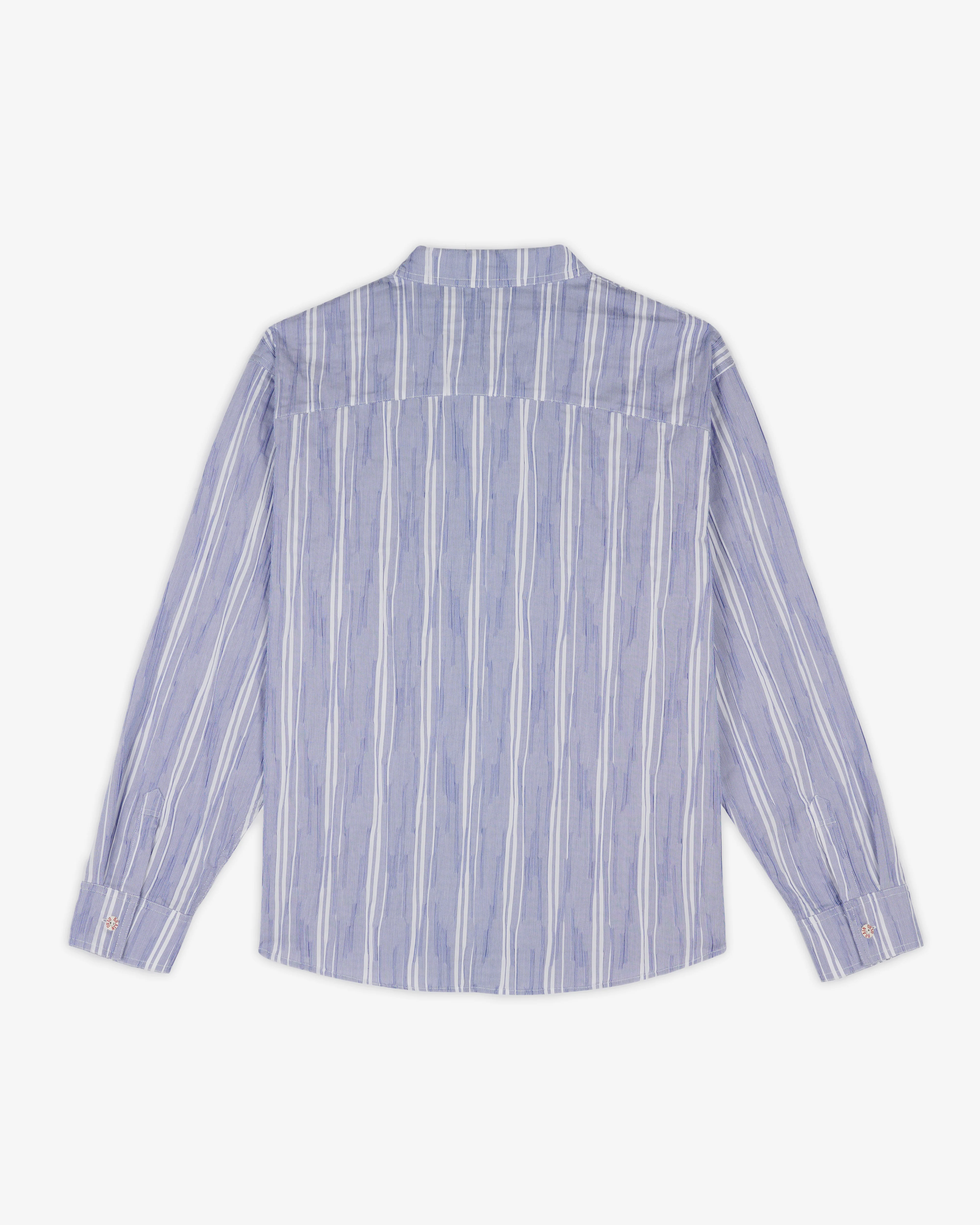 Brain Dead - Men's Organic Placket Shirt - (Blue) - Image 2