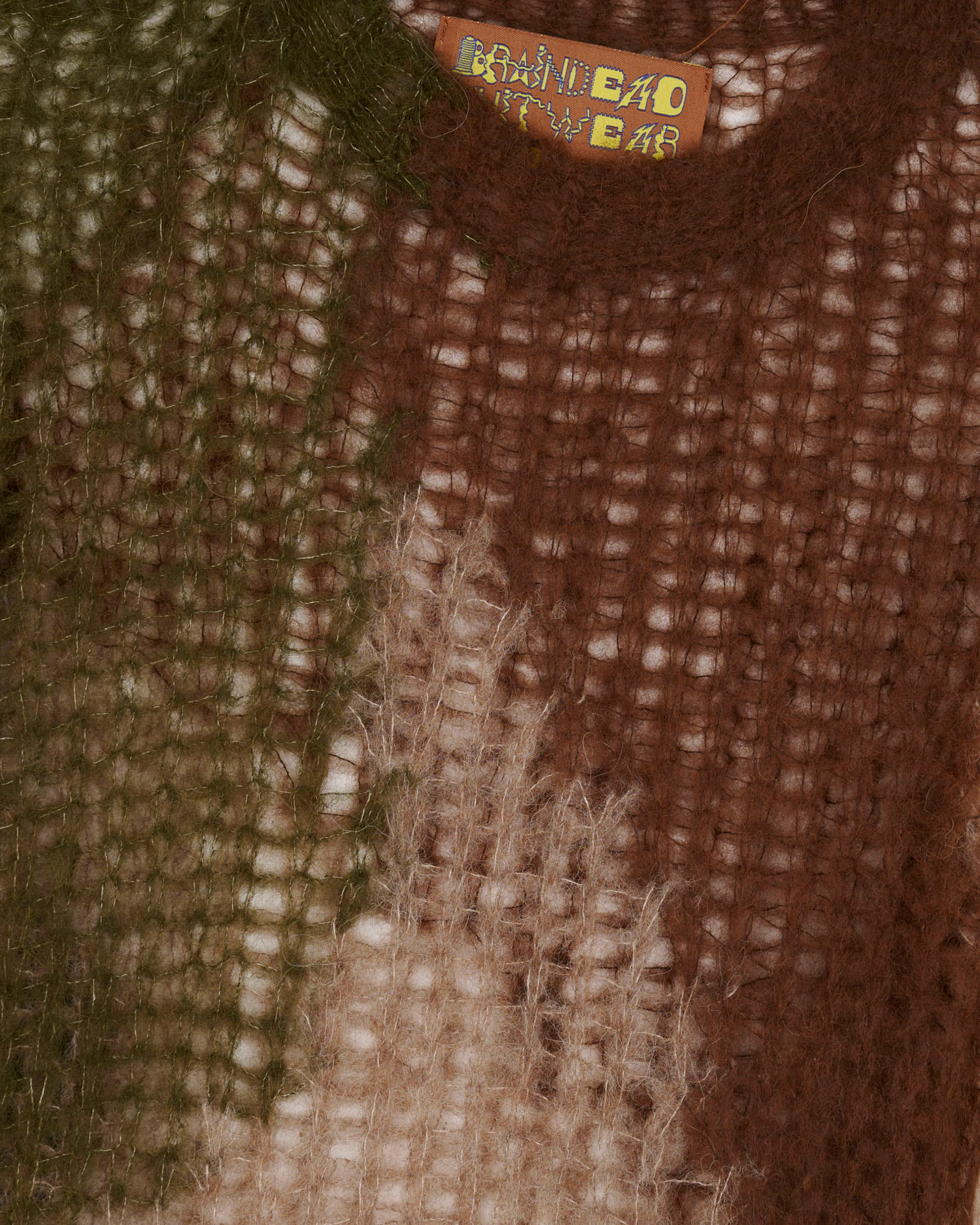 Brain Dead - Men's Threadbare Sweater - (Olive) - Image 3