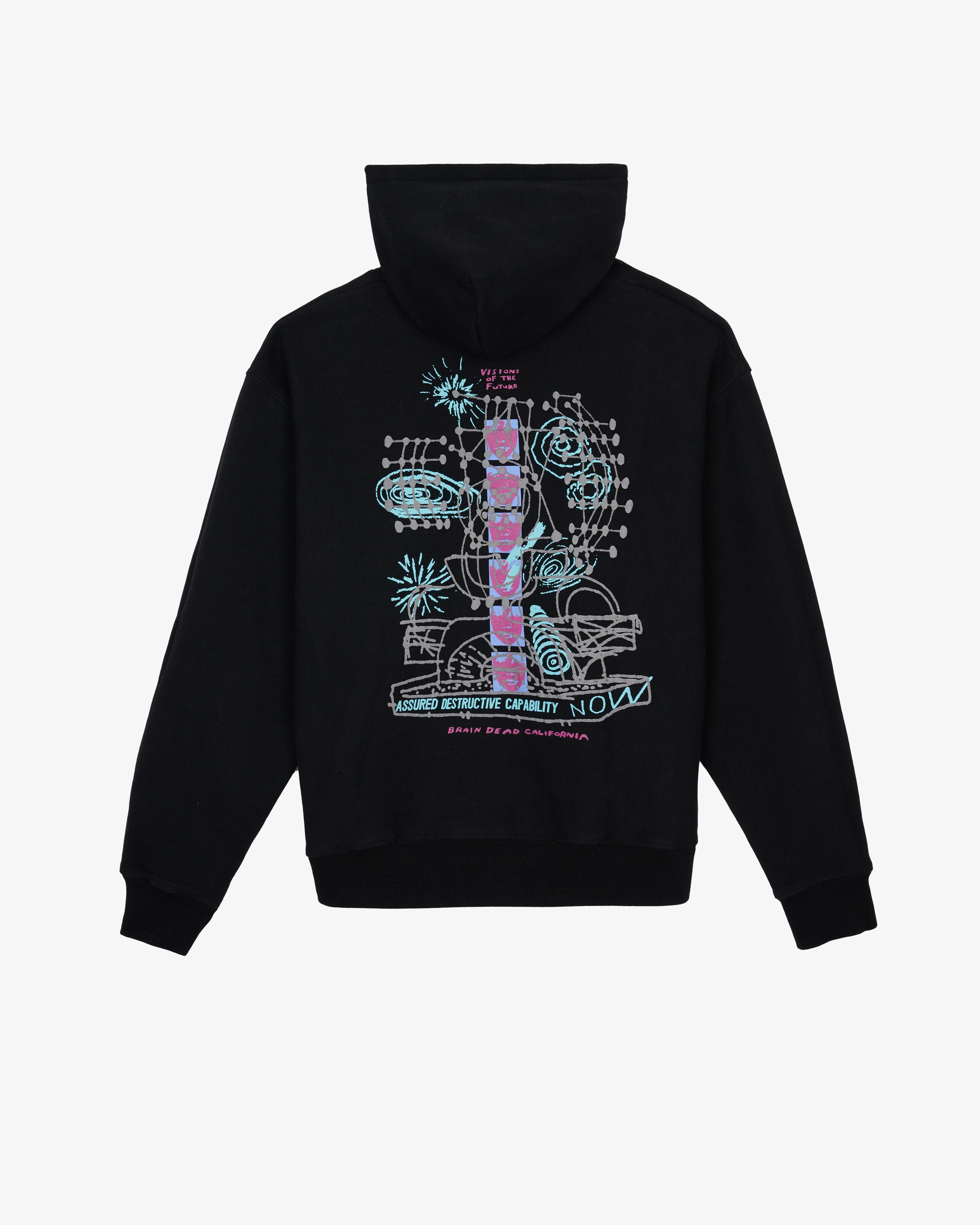 Brain Dead - Men's Permanent Universe Hoodie - (Black) - Image 2