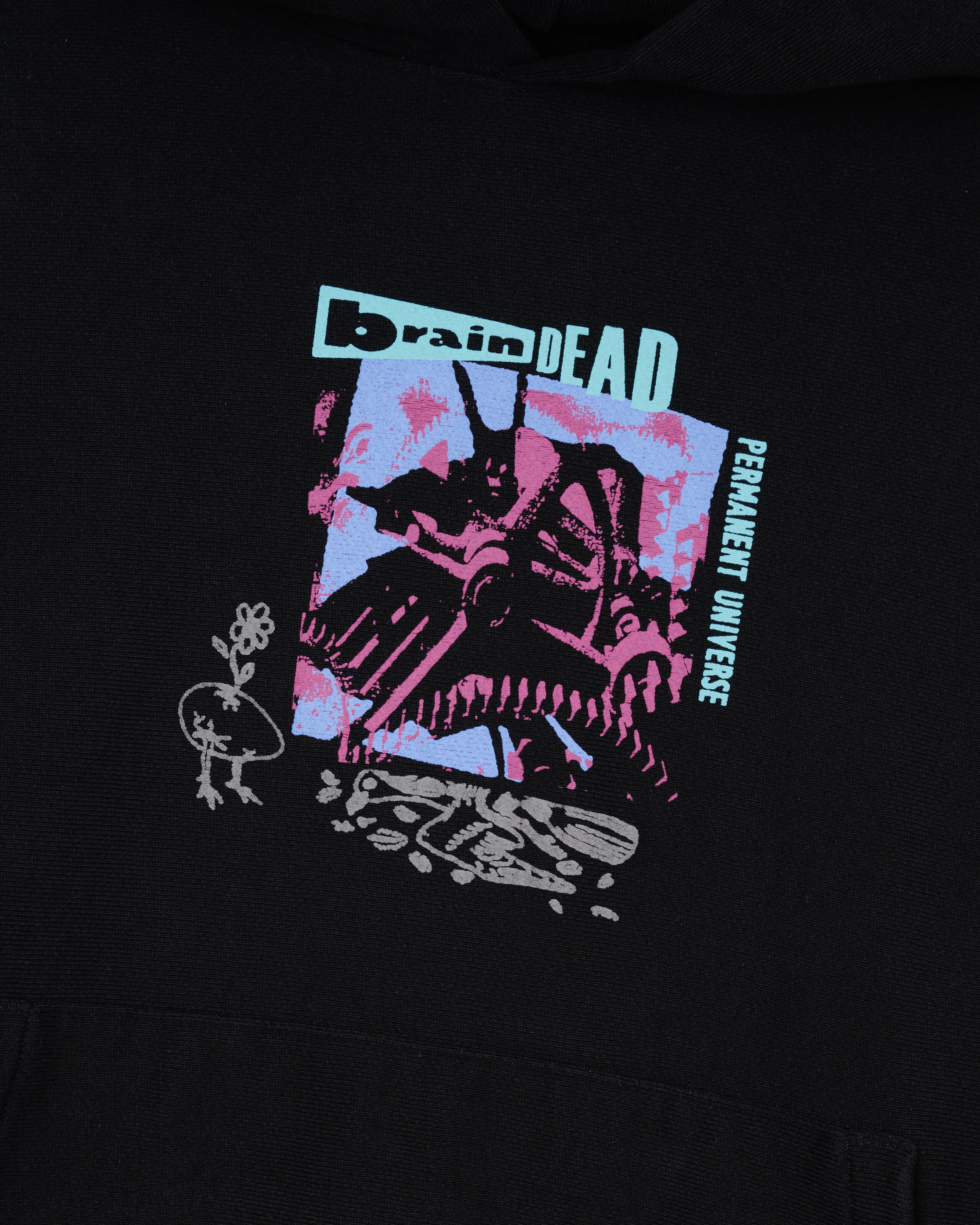 Brain Dead - Men's Permanent Universe Hoodie - (Black) - Image 3