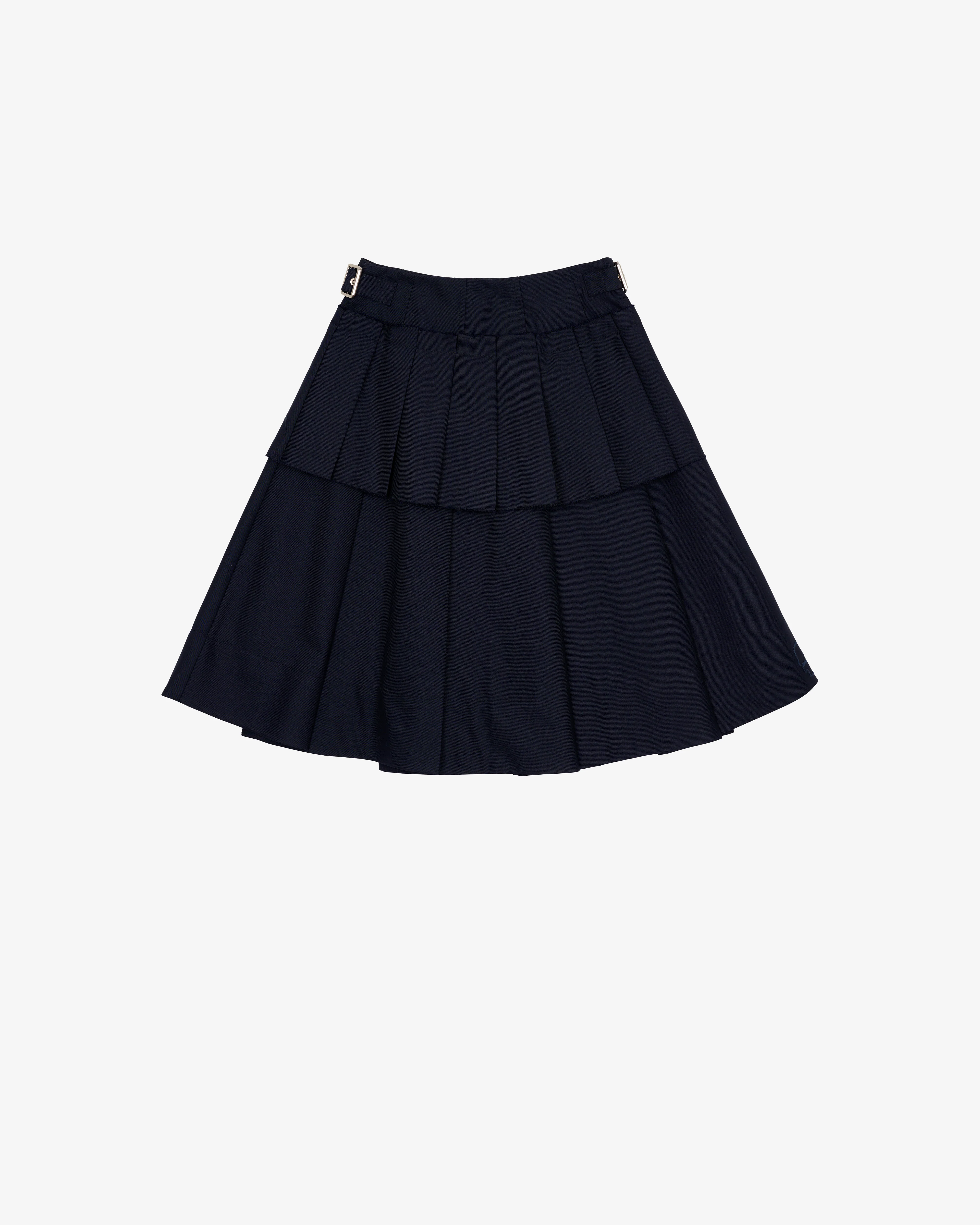 Brain Dead - Women's Pleated Skirt - (Midnight Blue)