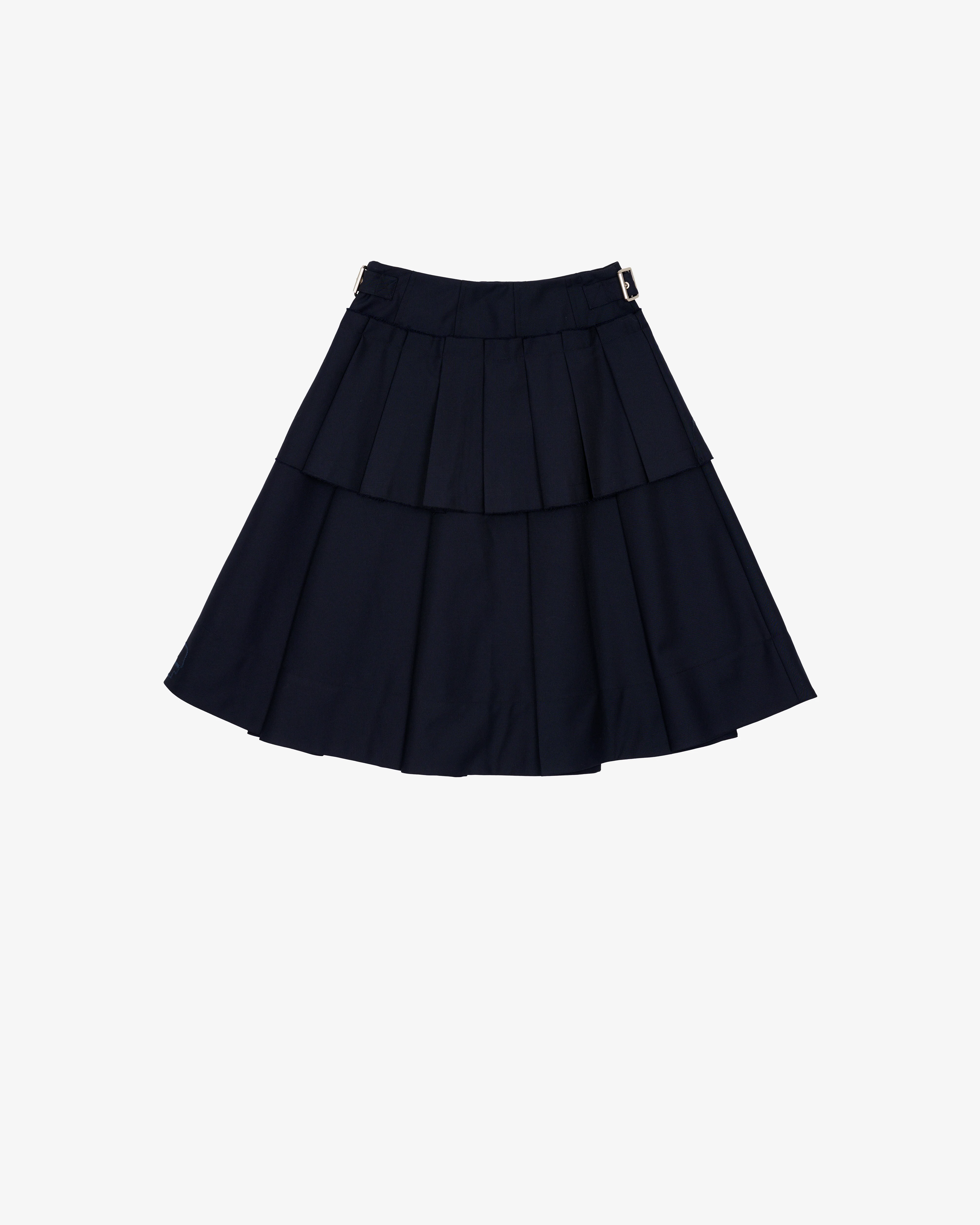 Brain Dead - Women's Pleated Skirt - (Midnight Blue) - Image 2