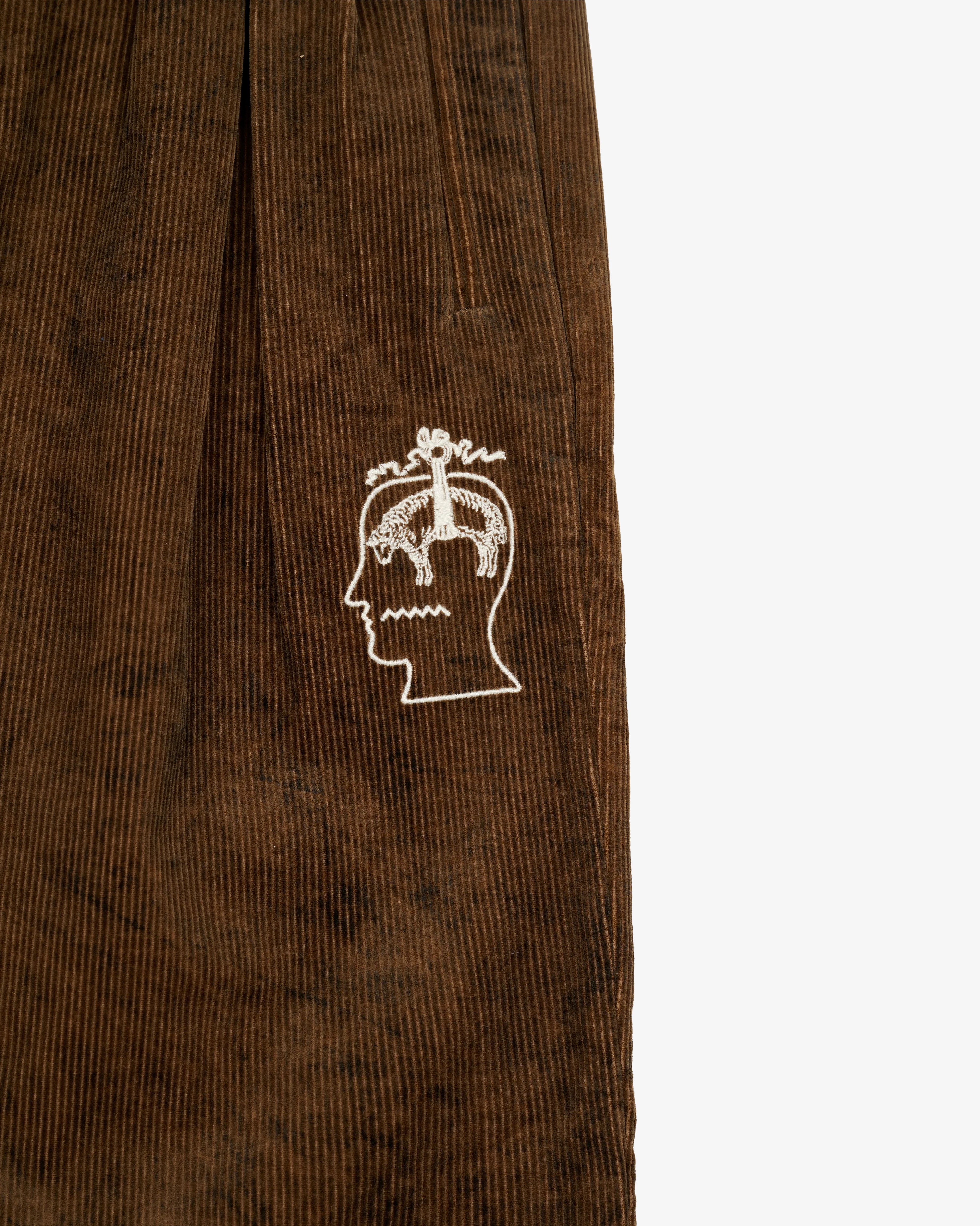 Brain Dead - Men's Brooks Brothers California Pleated Trouser - (Brown) - Image 3