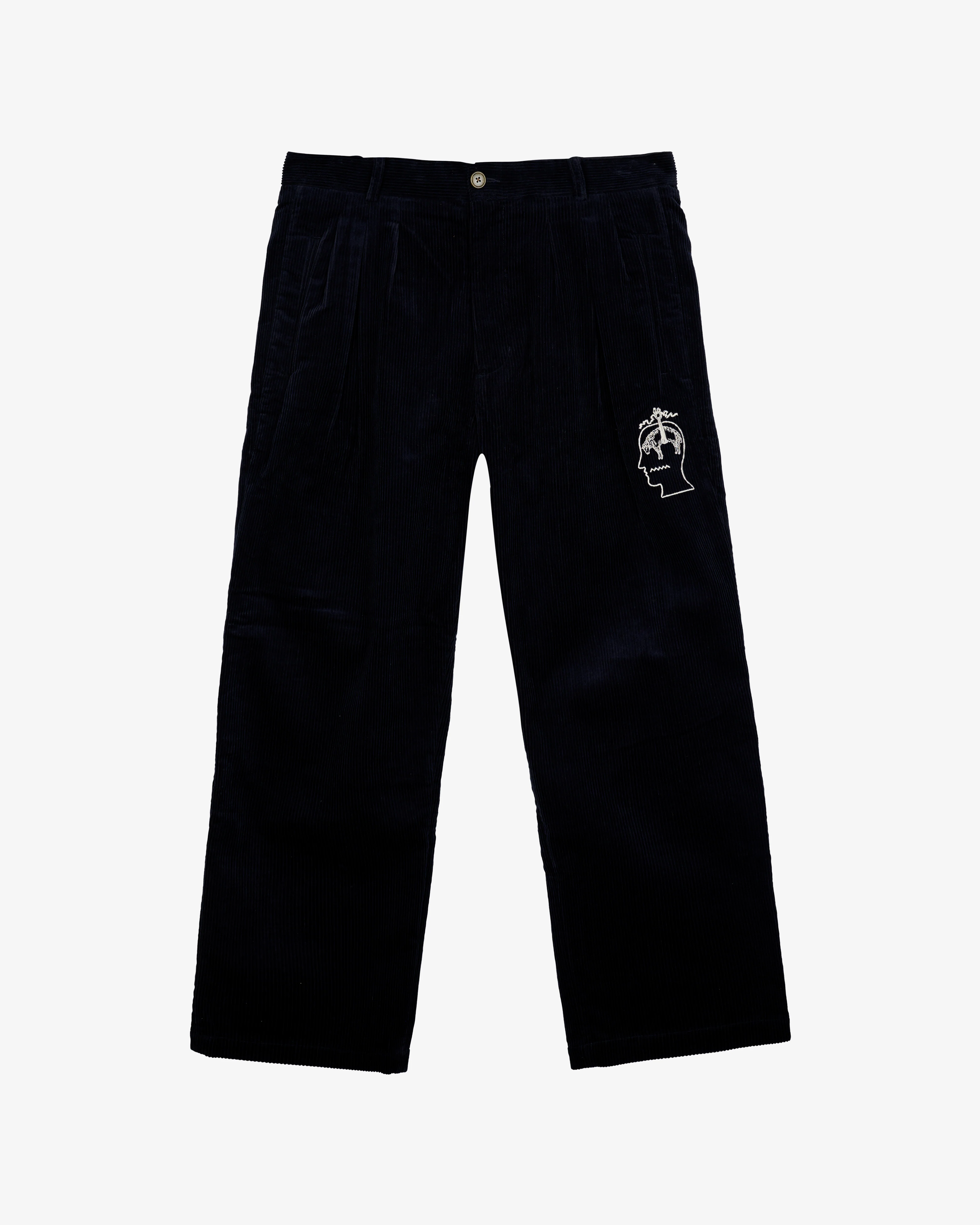 Brain Dead - Men's Brooks Brothers California Pleated Corduroy Trouser - (Midnight Blue)