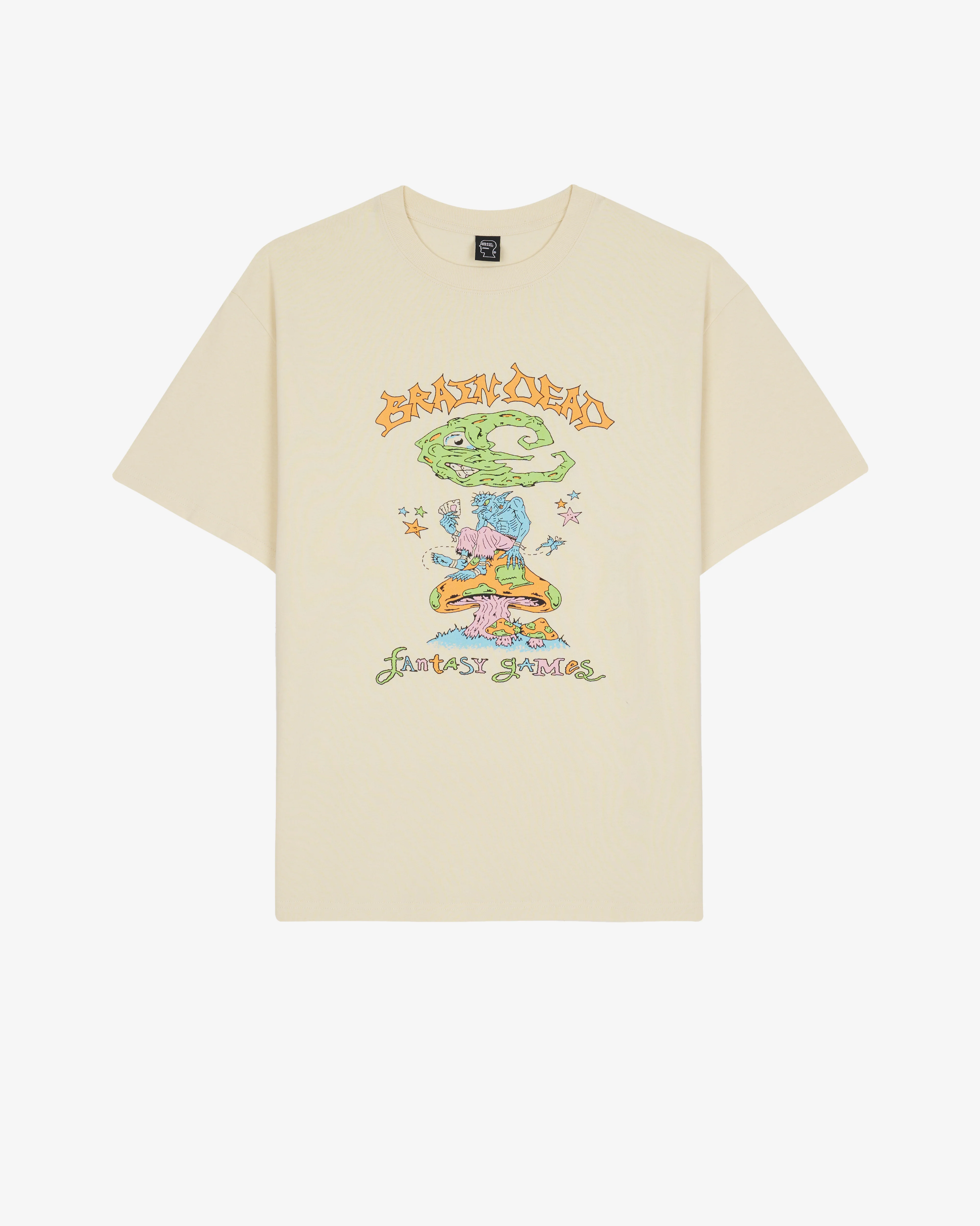 Brain Dead - Men's Psychic Card Games T-shirt - (Natural)