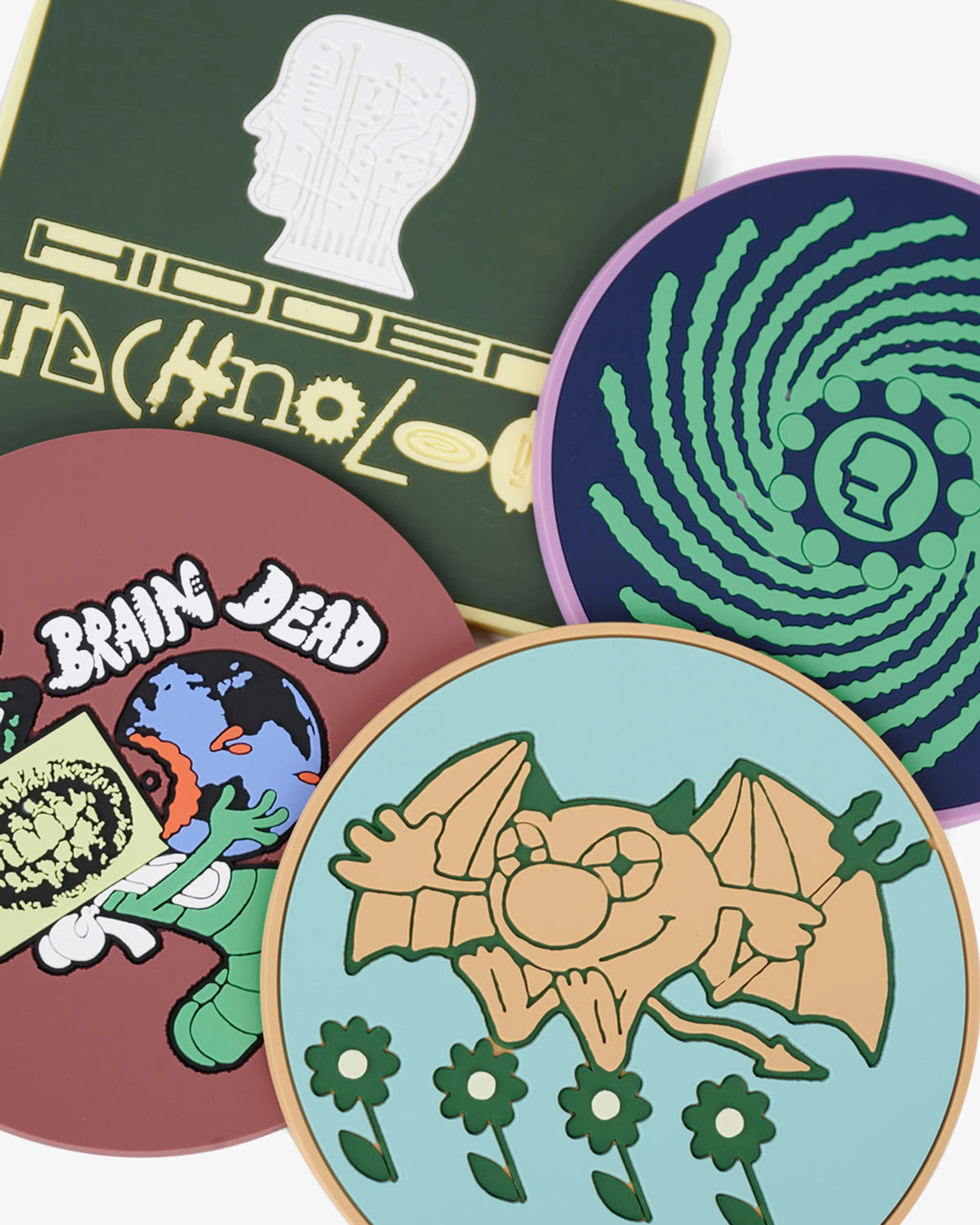 Brain Dead - PVC Coaster Set - (Multi) - Image 2