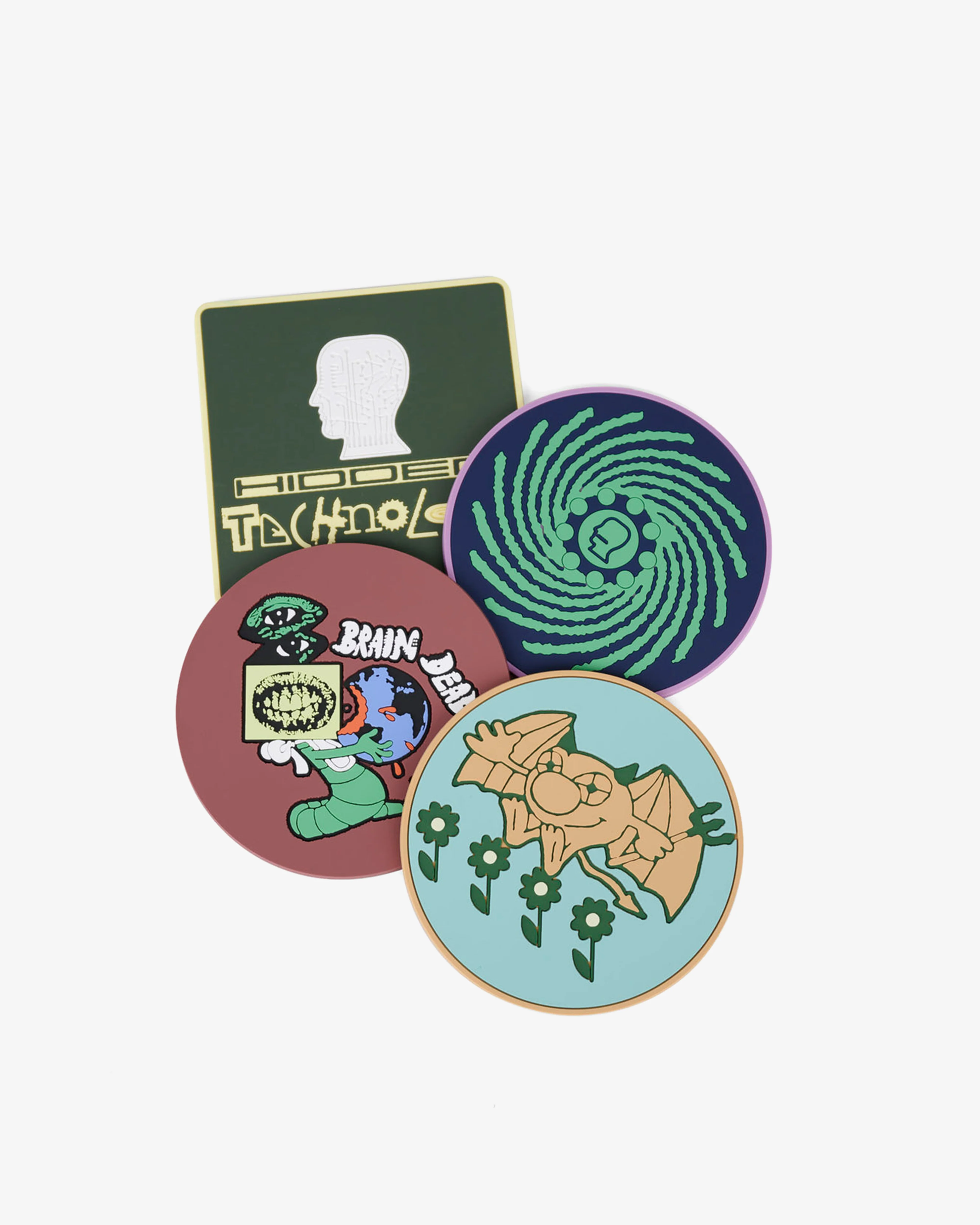 Brain Dead - PVC Coaster Set - (Multi) - Image 3