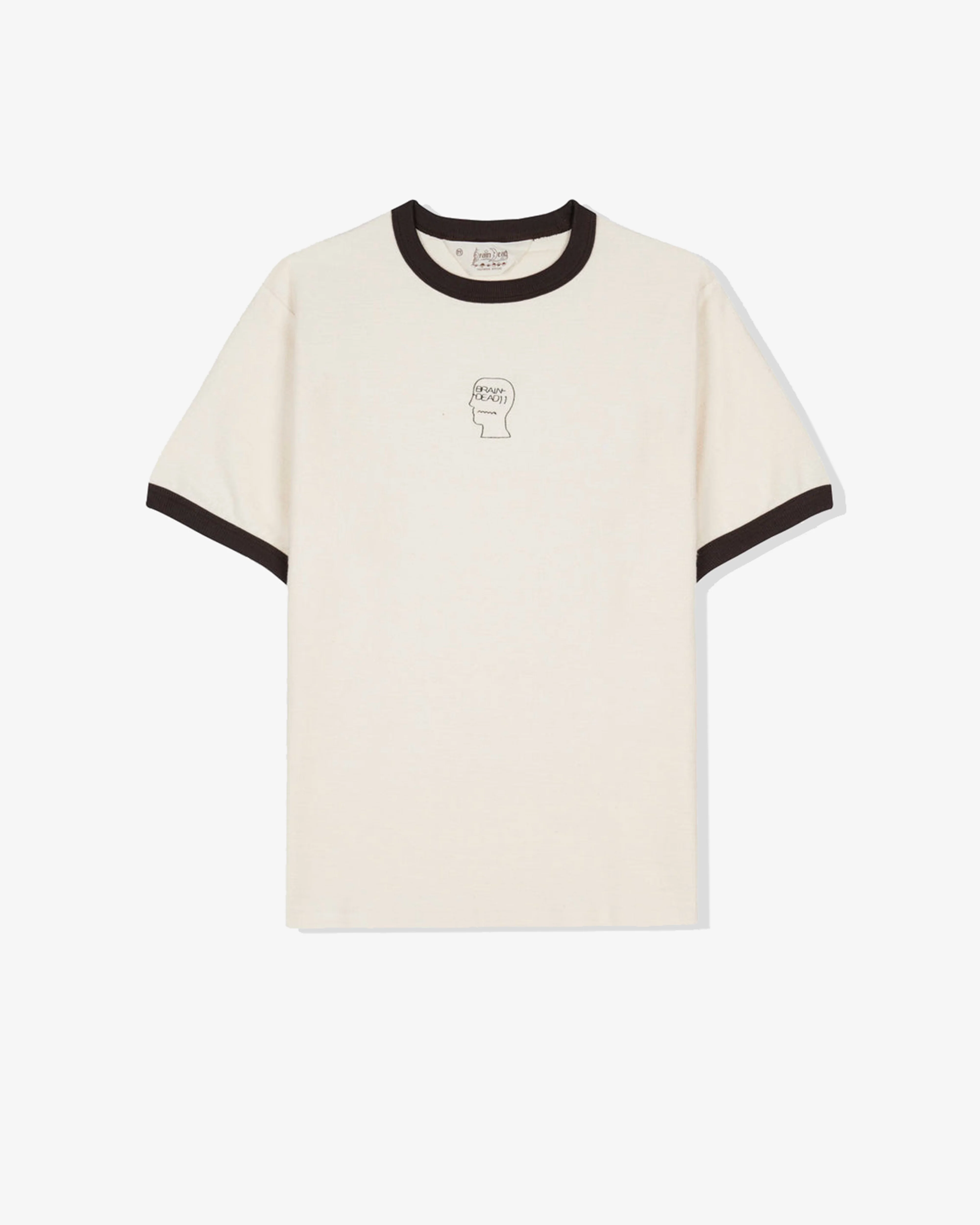 Brain Dead - Men's Slubby Ringer T-Shirt - (Natural)