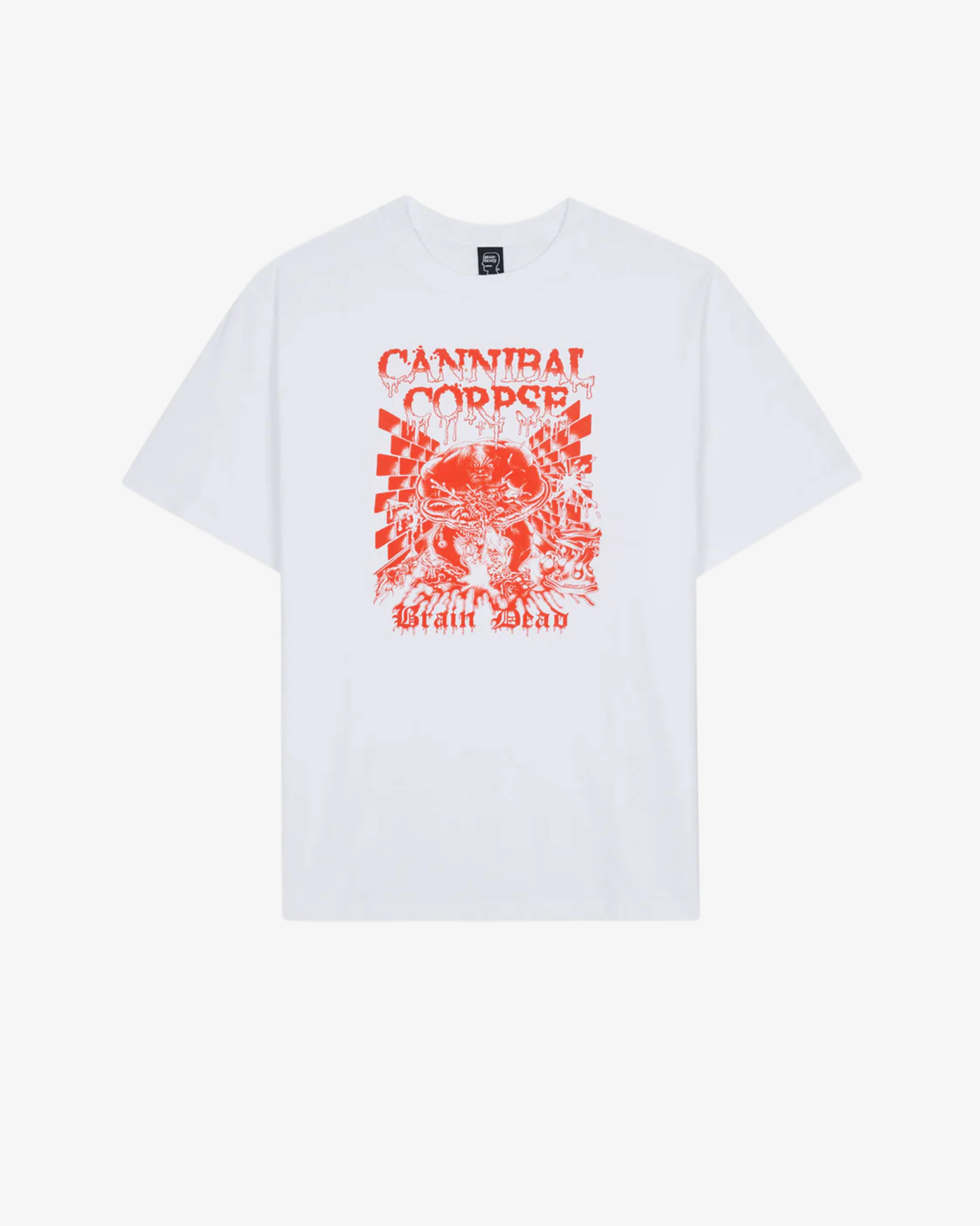 Brain Dead - Cannibal Corpse Men's Splatter Brain T-Shirt - (White)