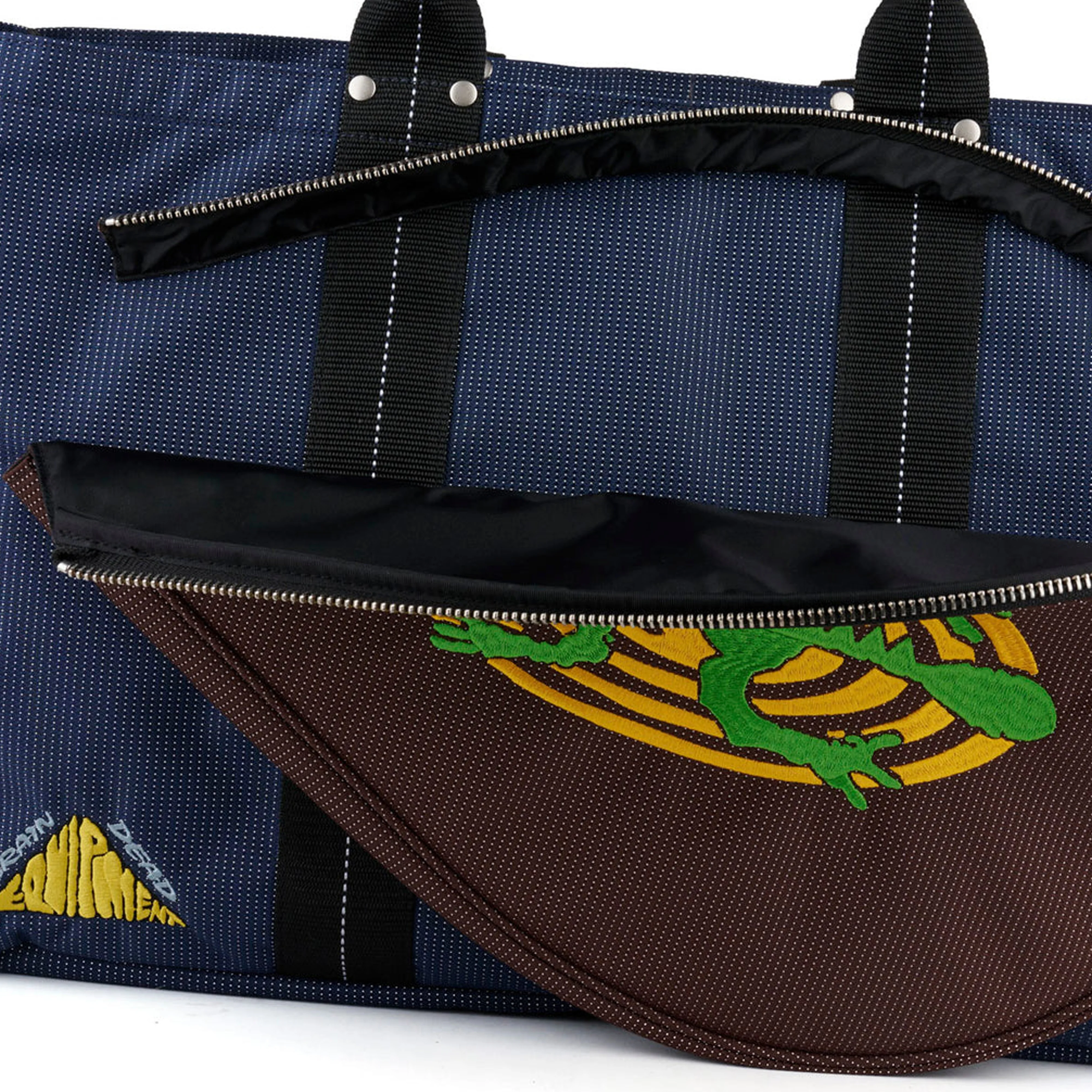 Brain Dead - Men's Tennis Tote Bag - (Navy/Multi) - Image 3