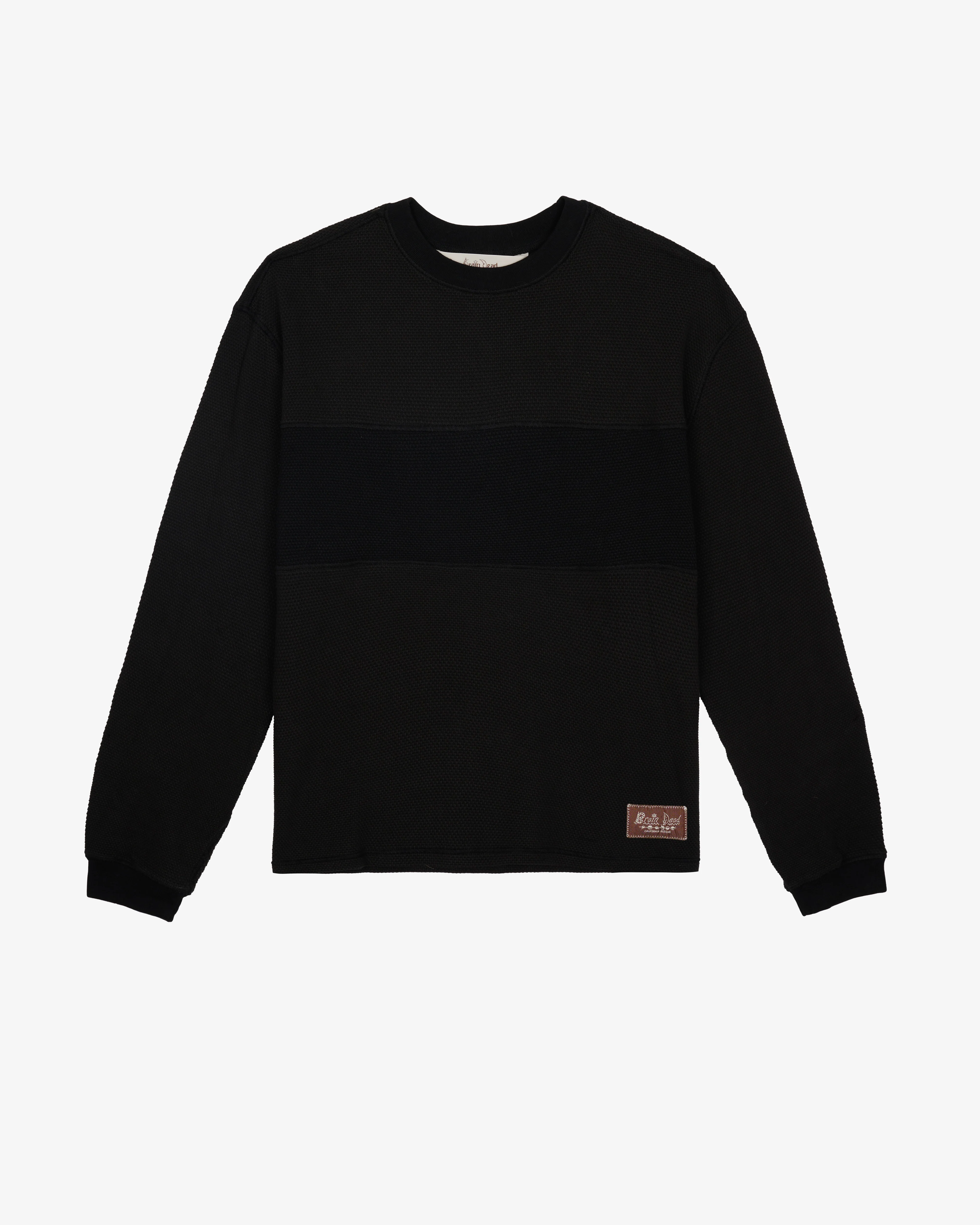 Brain Dead - Men's Thermal Long Sleeve Tee - (Charcoal)