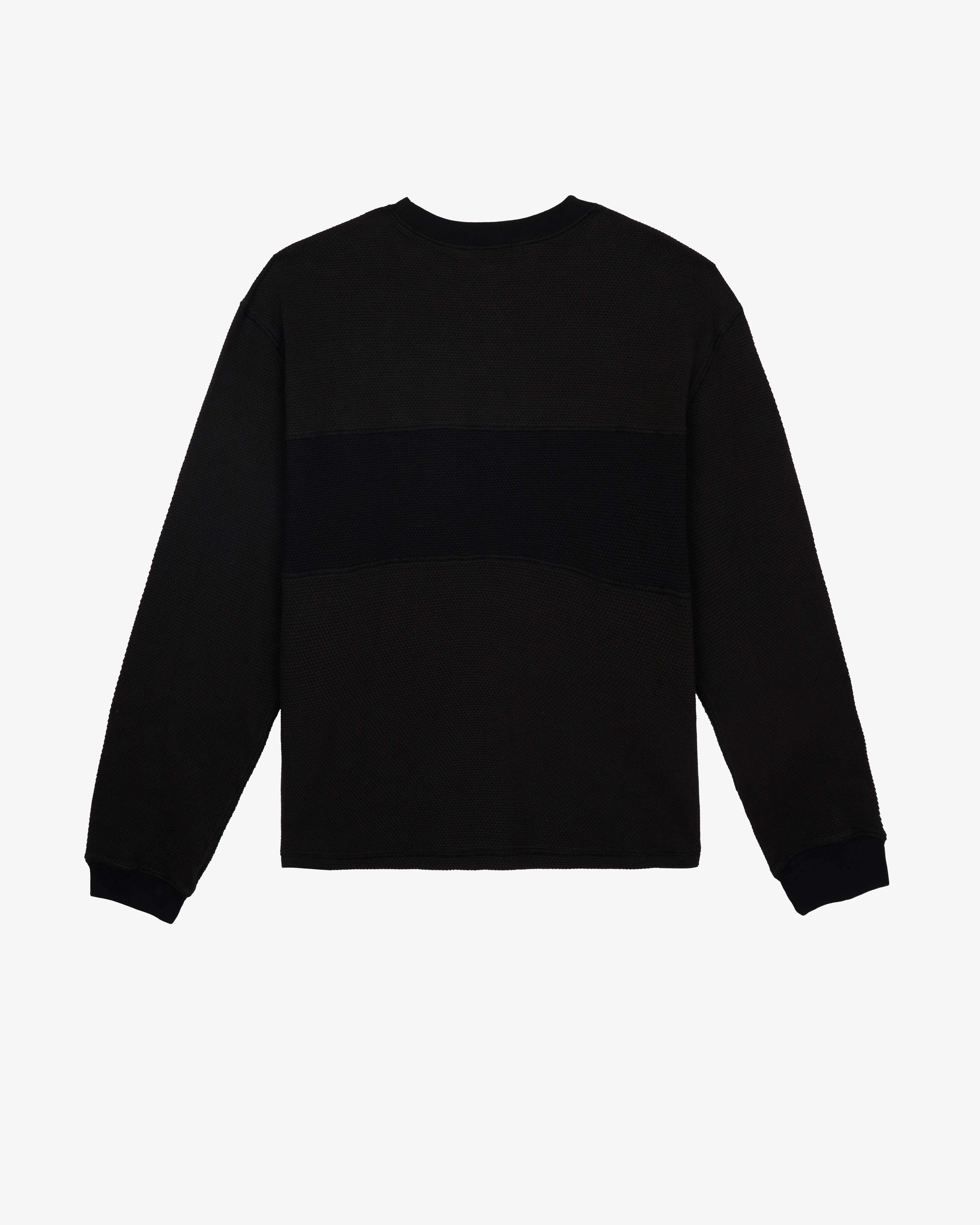 Brain Dead - Men's Thermal Long Sleeve Tee - (Charcoal) - Image 2