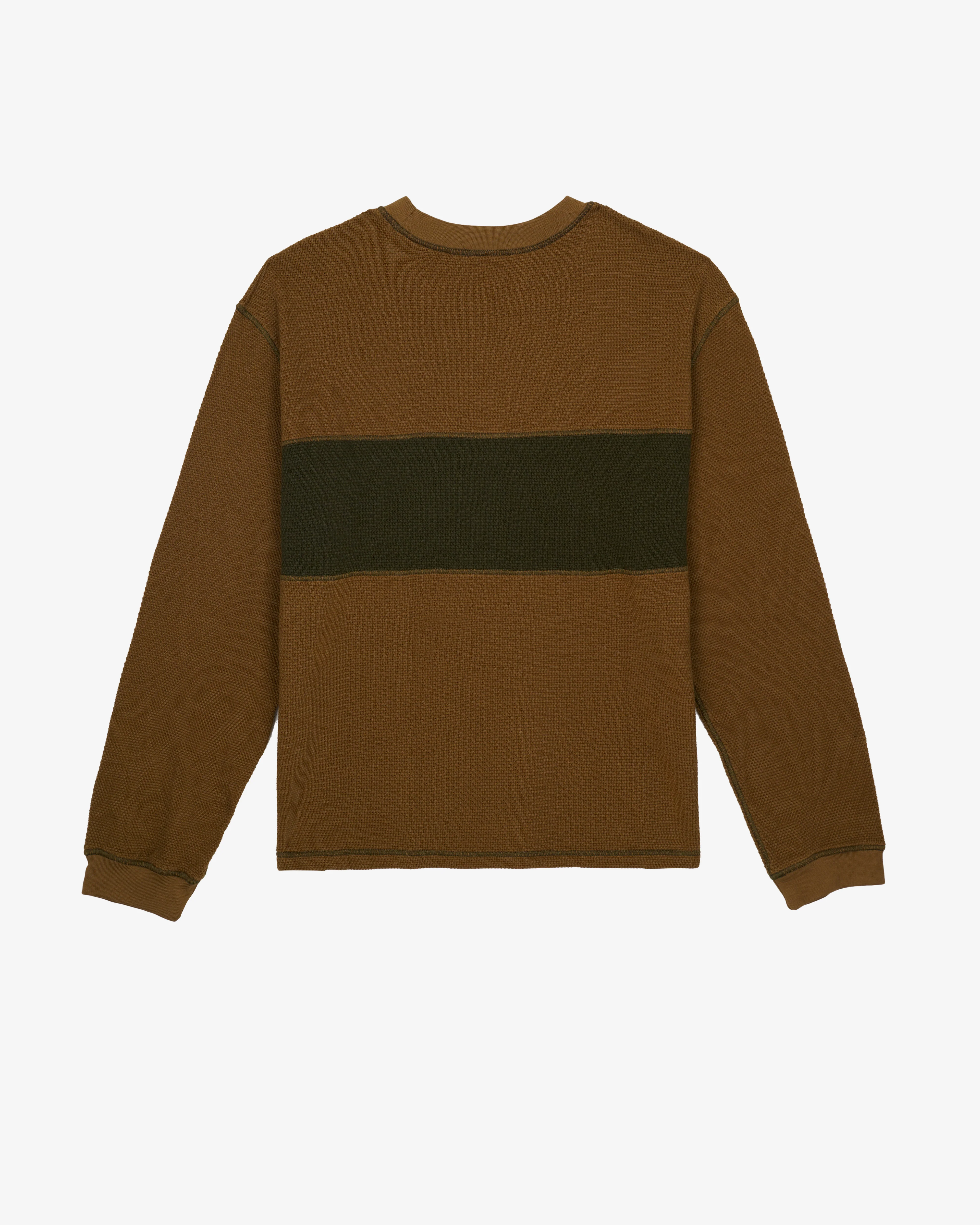 Brain Dead - Men's Thermal Long Sleeve Tee - (Olive) - Image 2