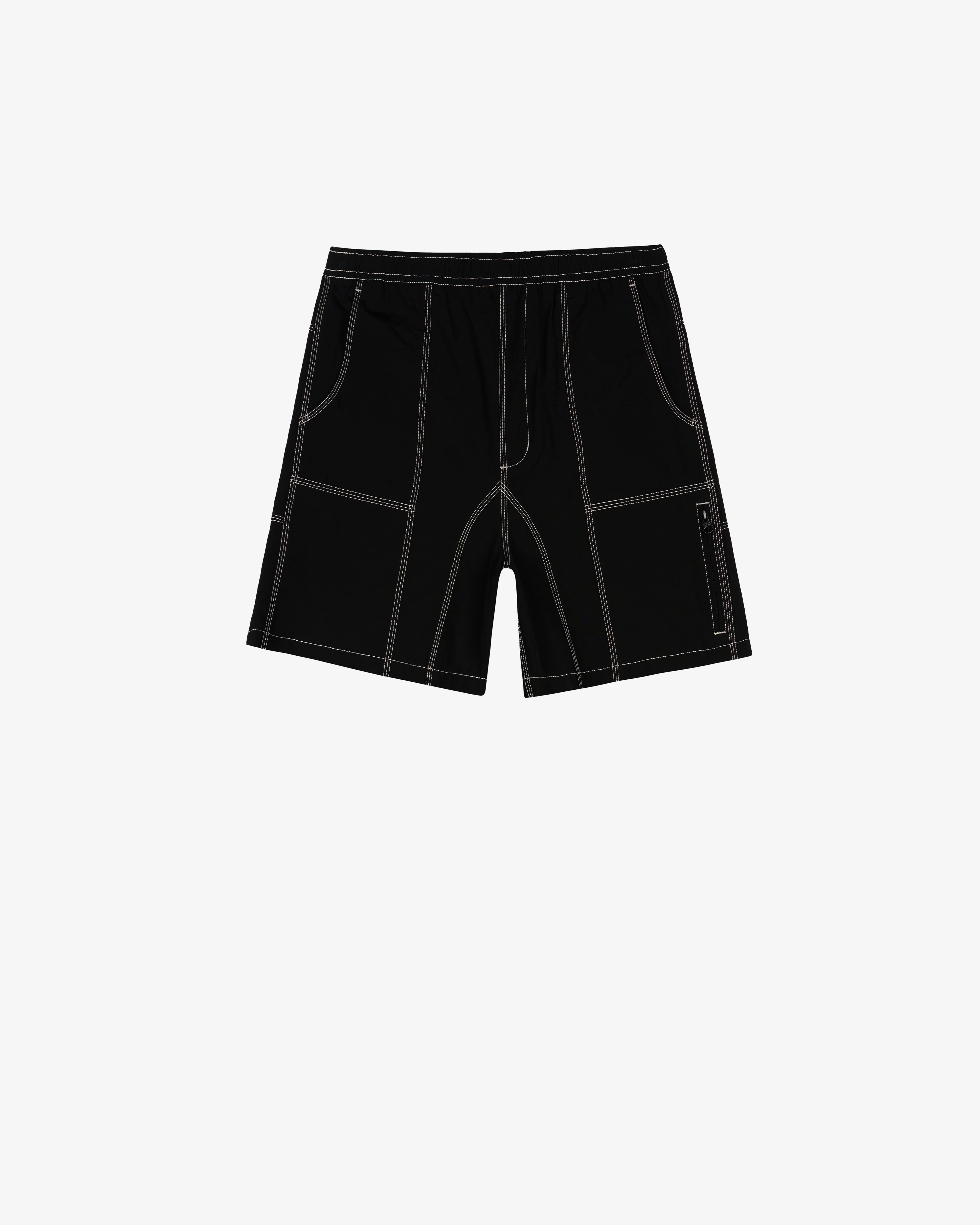 Brain Dead - Men's Triple Needle Bishop Short - (Black)