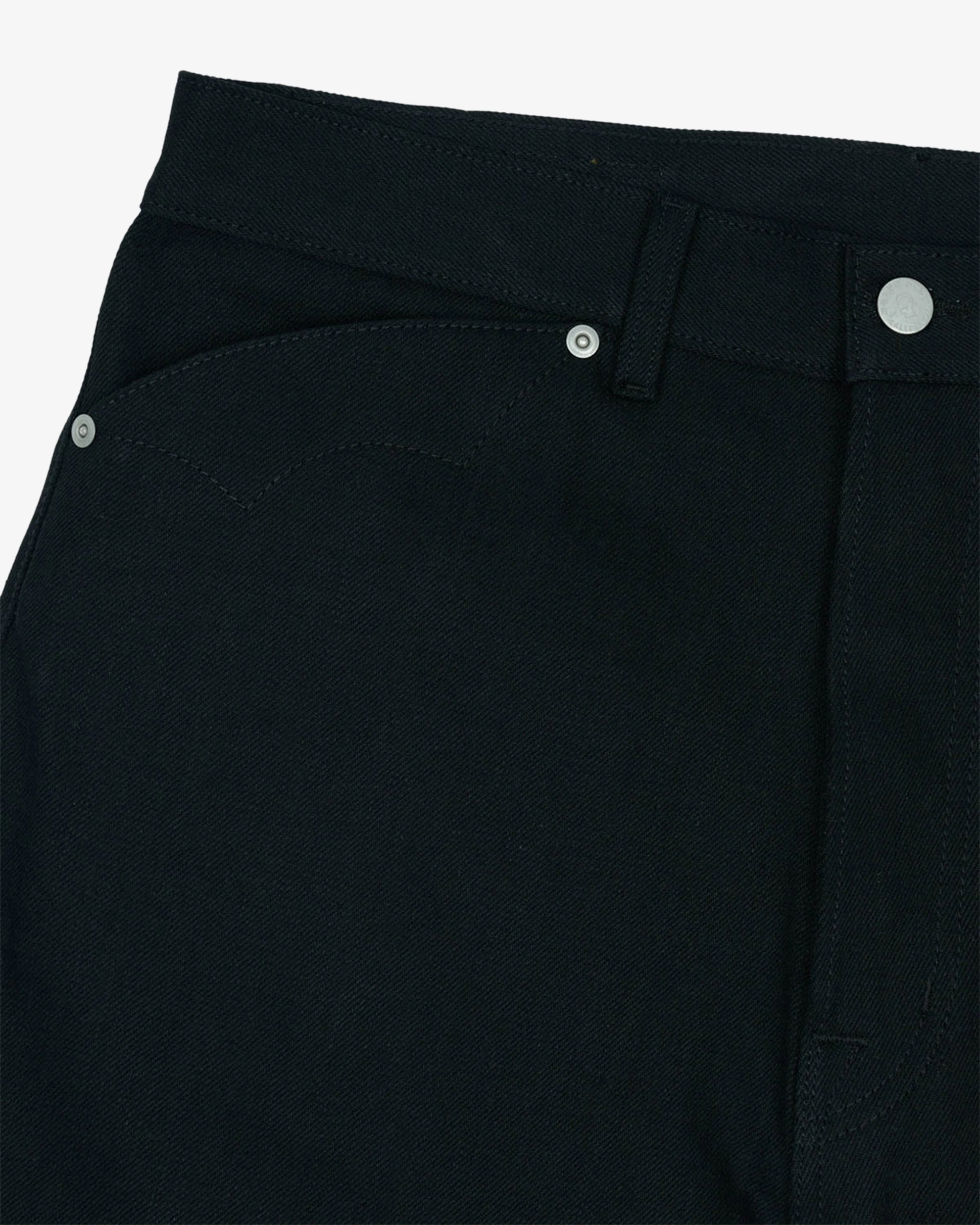 Brain Dead - Men's Type 00 14.25Oz Selvedge Denim - (Solid Black) - Image 3