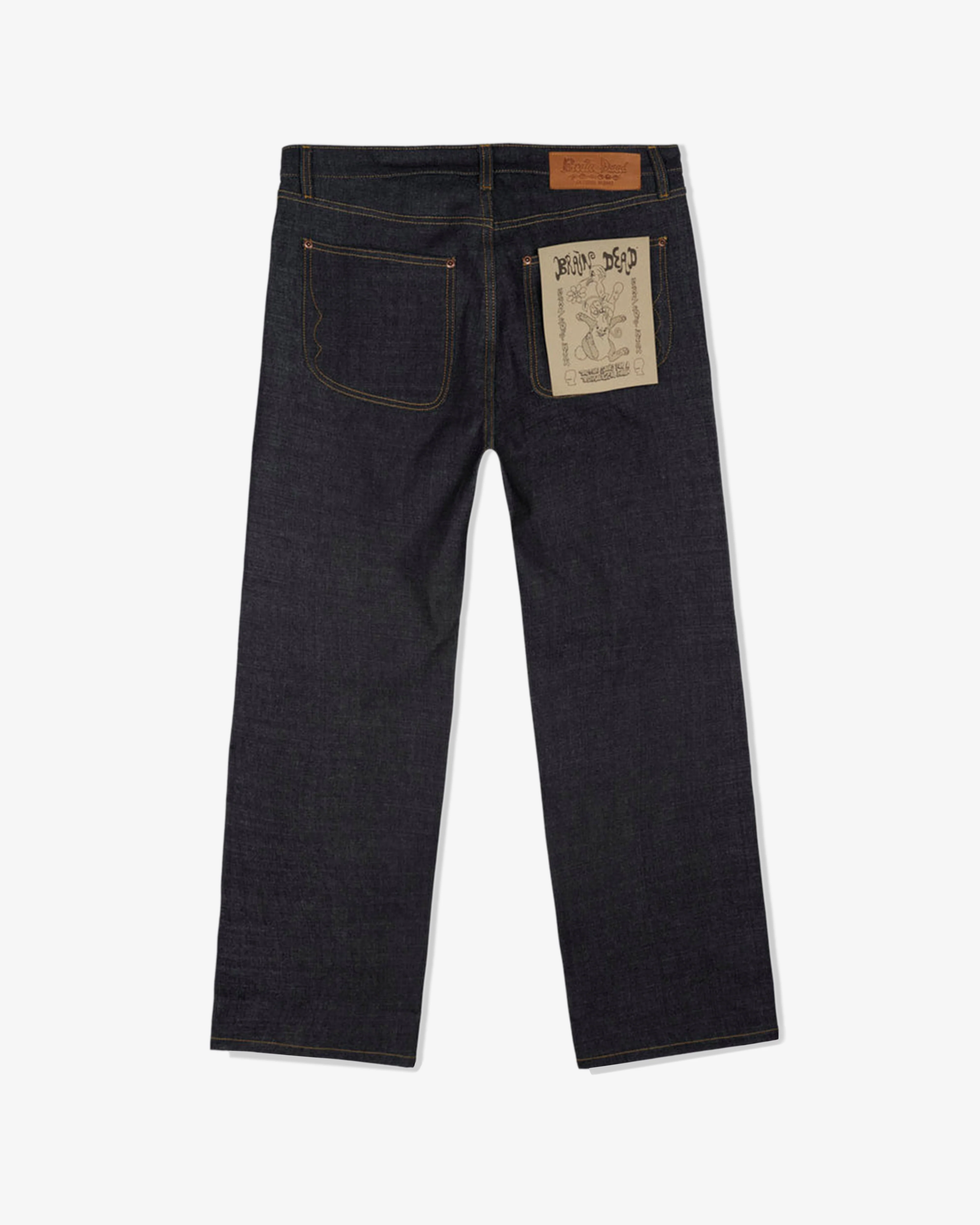 Brain Dead - Men's Type 00 15Oz Selvedge Denim - (Indigo) - Image 2