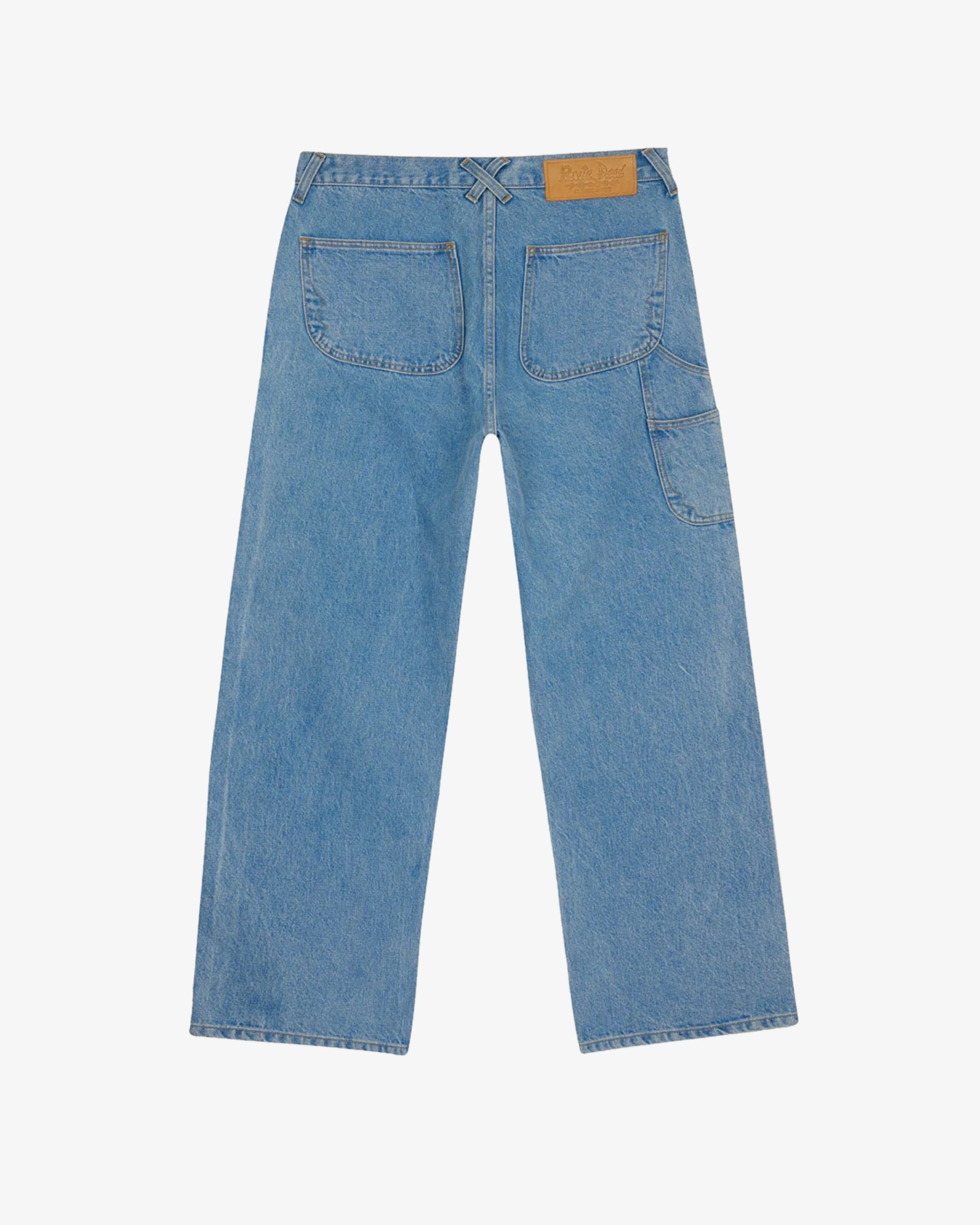Brain Dead - Men's Type 02 14.7oz Denim Pant - (Light Washed Indigo) - Image 2