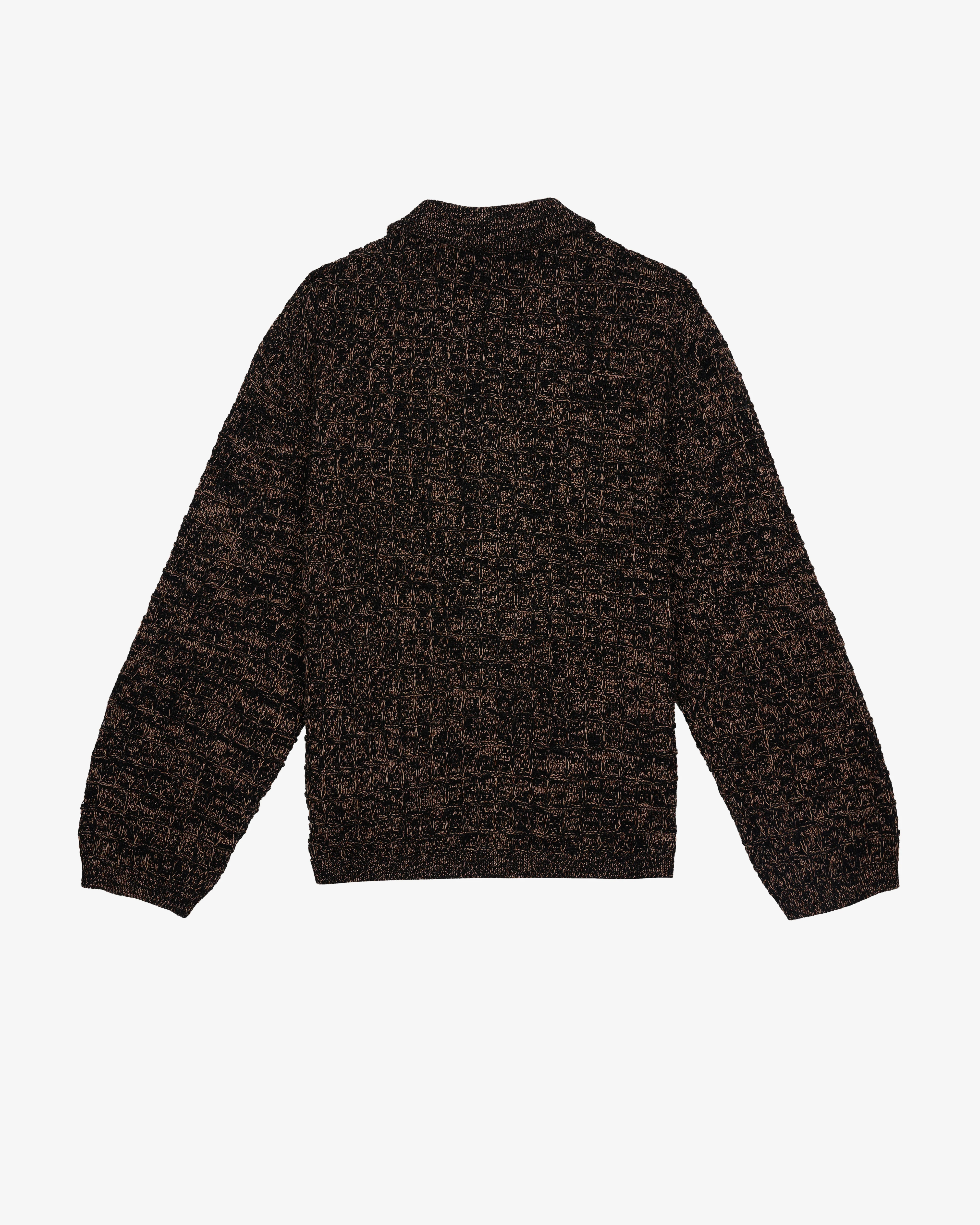 Brain Dead - Men's Waffle Pullover Sweater - (Charcoal) - Image 2
