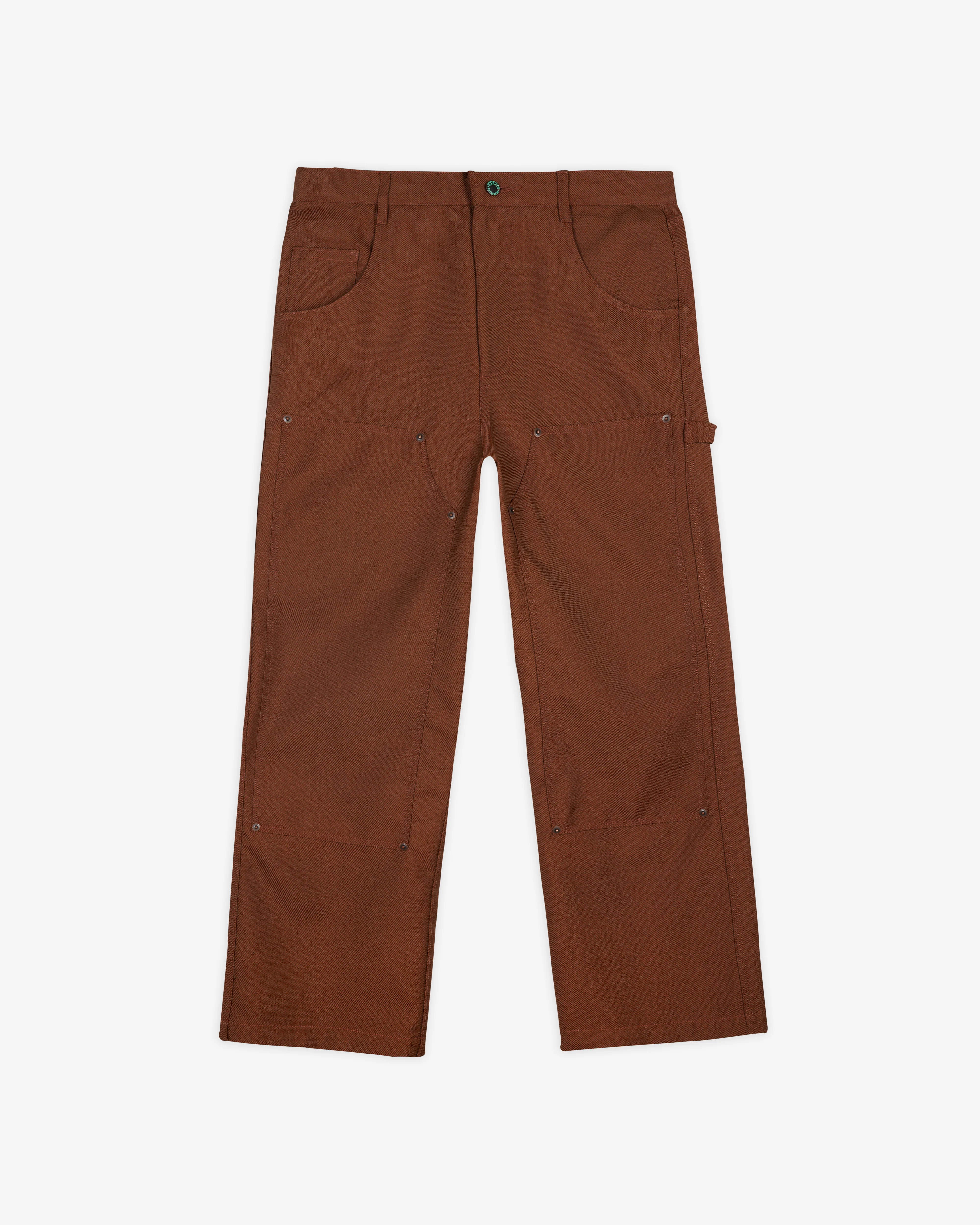Brain Dead - Men's Serge Wool Double Knee Utility Pant - (Brown)