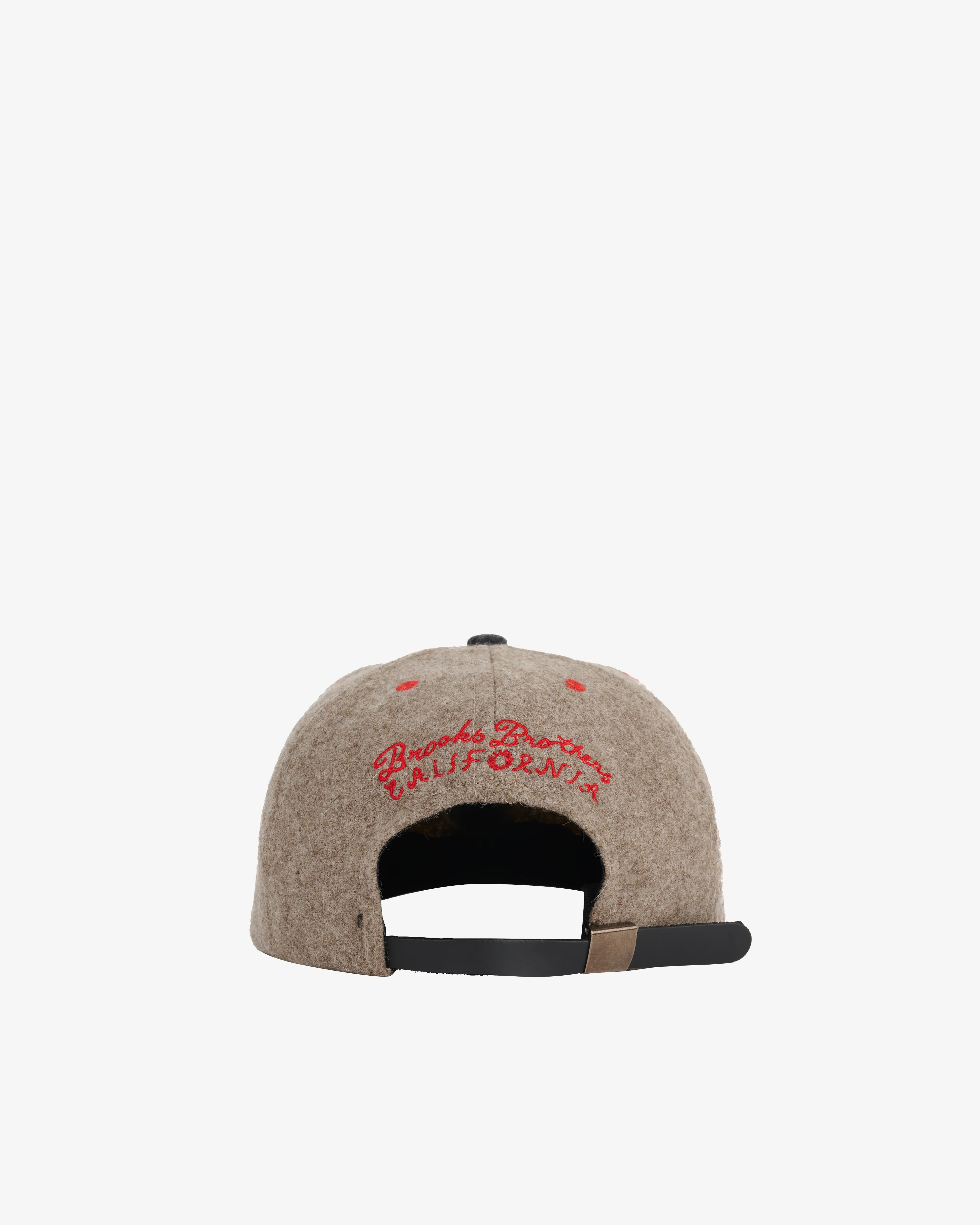 Brain Dead - Brooks Brothers Men's California Wool Flannel Hat - (Taupe Grey) - Image 2