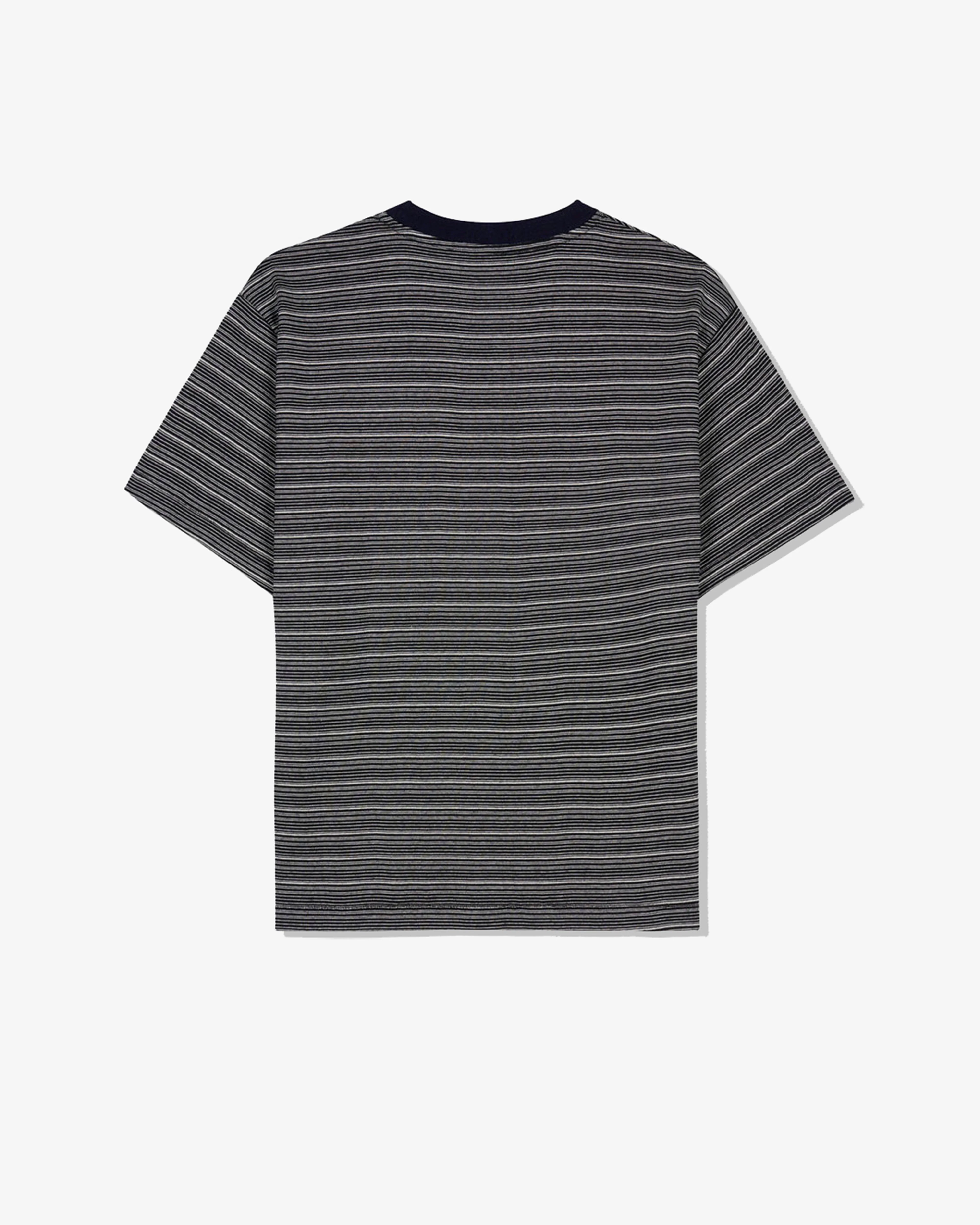 Brain Dead - Men's Zig Zag Stripe SS Mockneck T-Shirt - (Black) - Image 2