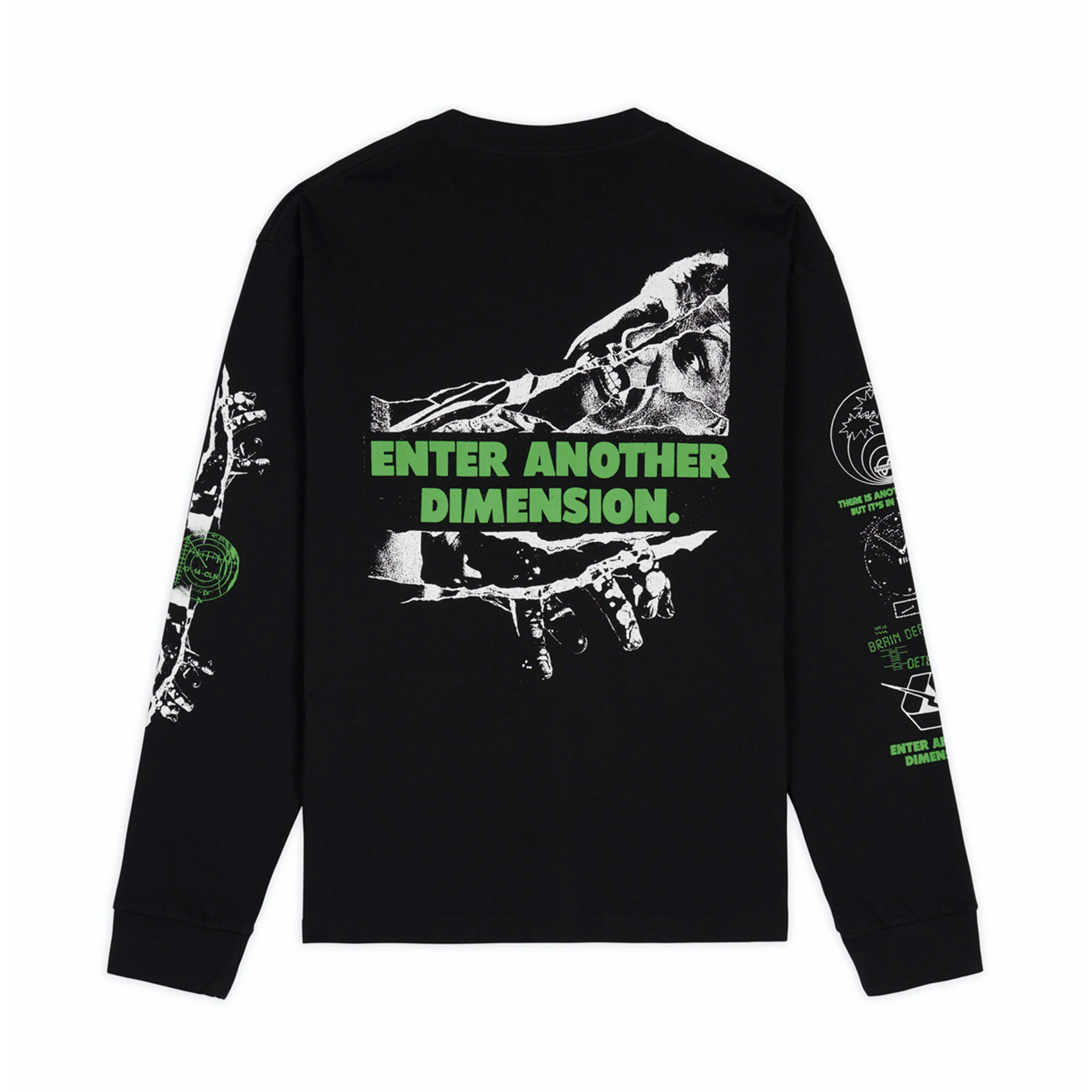 Brain Dead - Men's Alternate Dimension LS T-Shirt - (Black) - Image 2