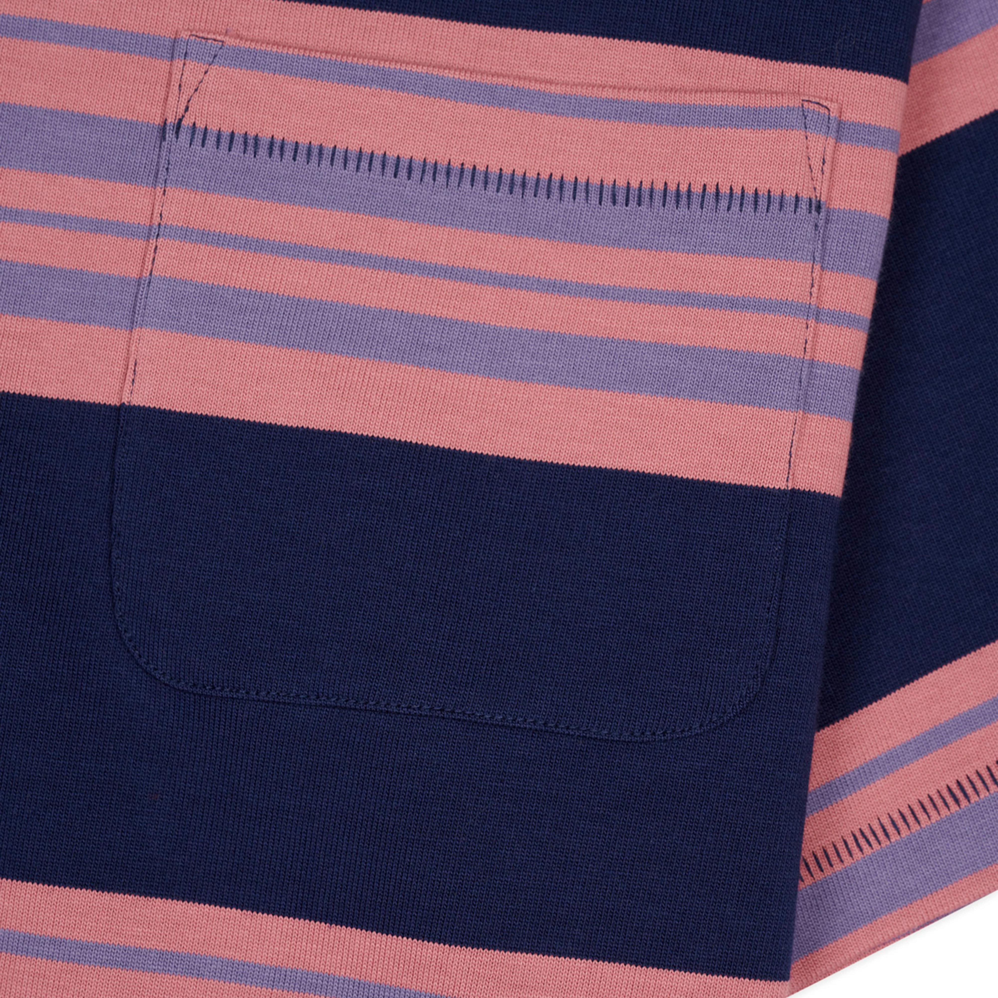 Brain Dead - Men's Baker Striped Pocket T-Shirt - (Navy) - Image 3