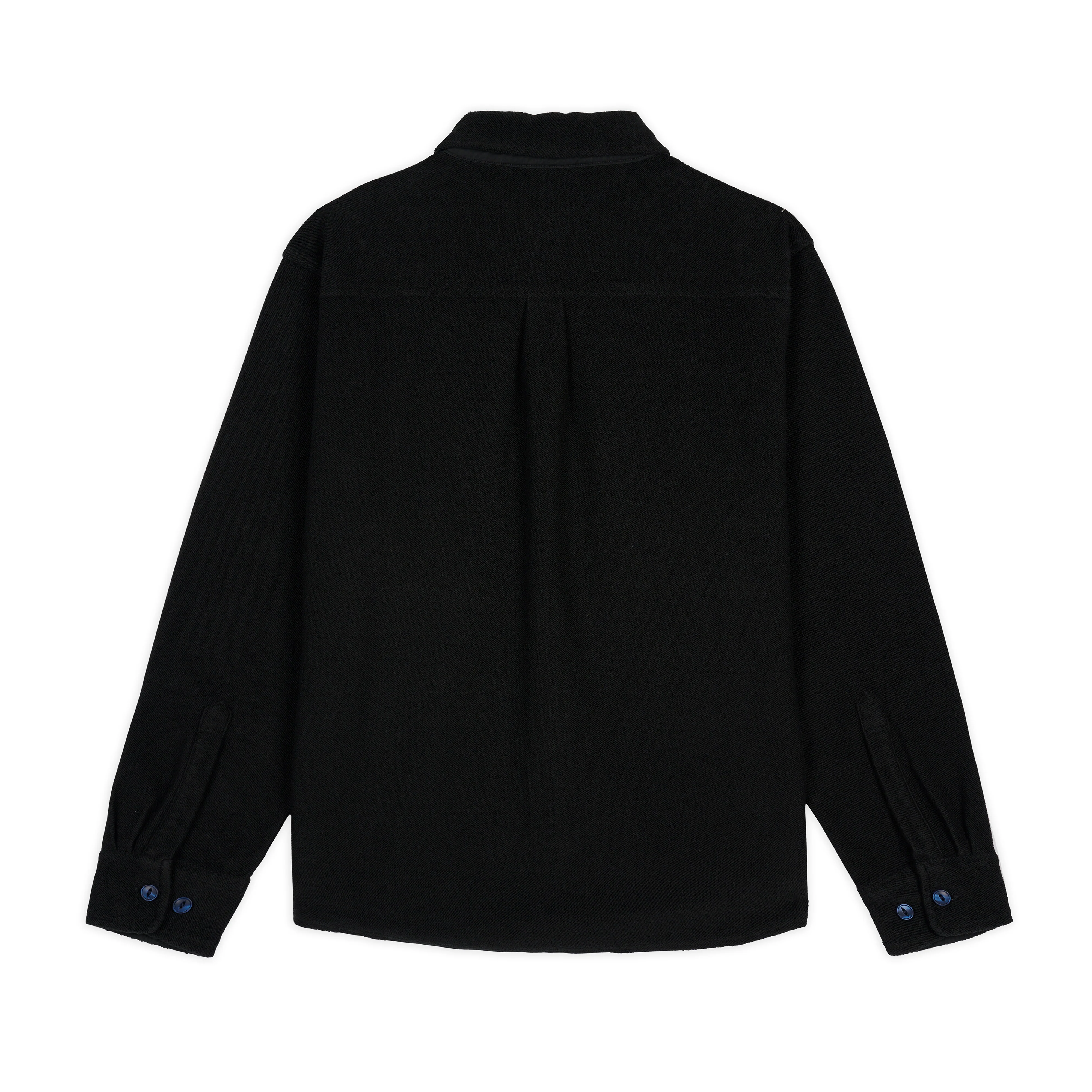 Brain Dead - Men's CPO French Terry Sateen Shirt - (Washed Black) - Image 2
