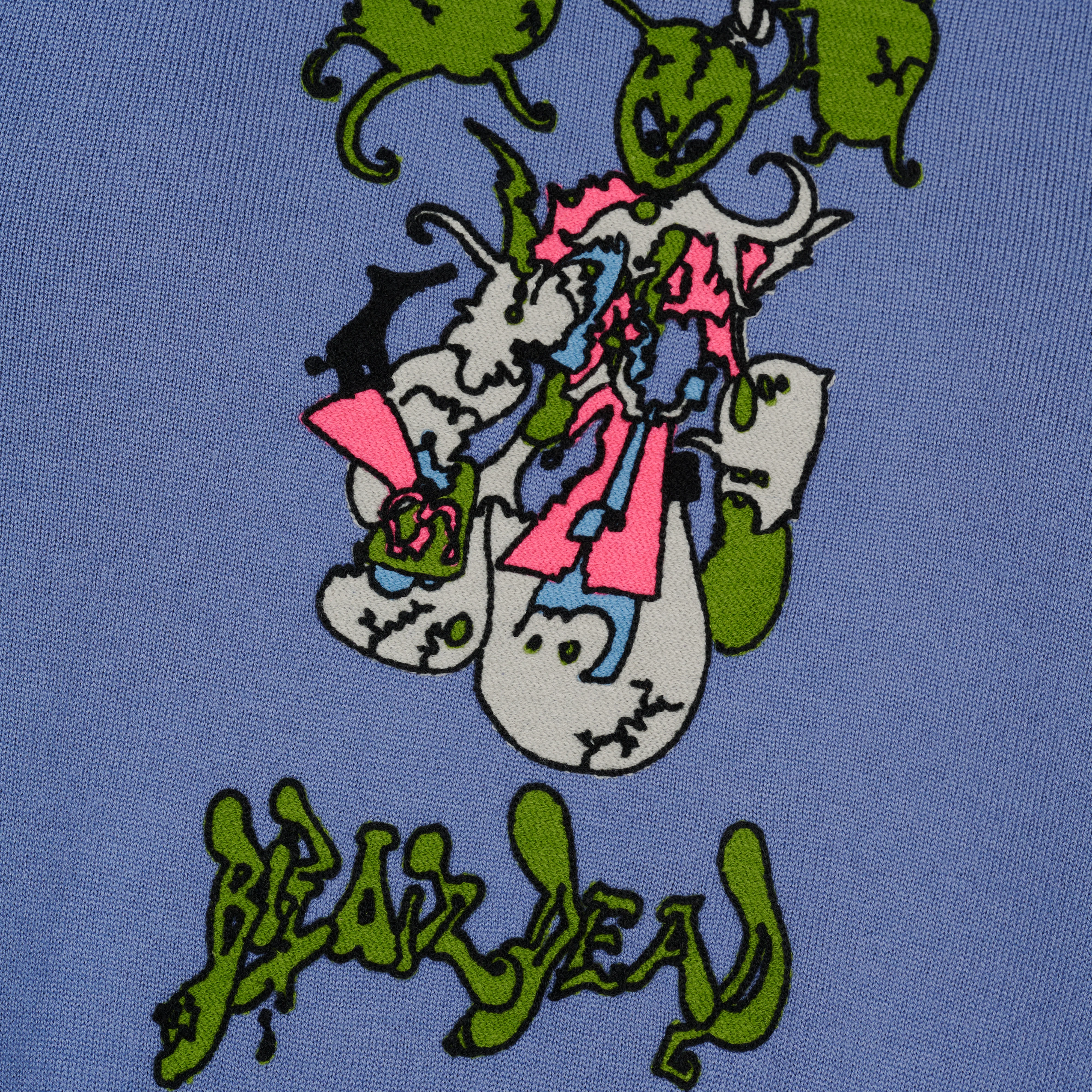Brain Dead - Men's Cyber Bunny Sweater - (Blue) - Image 3