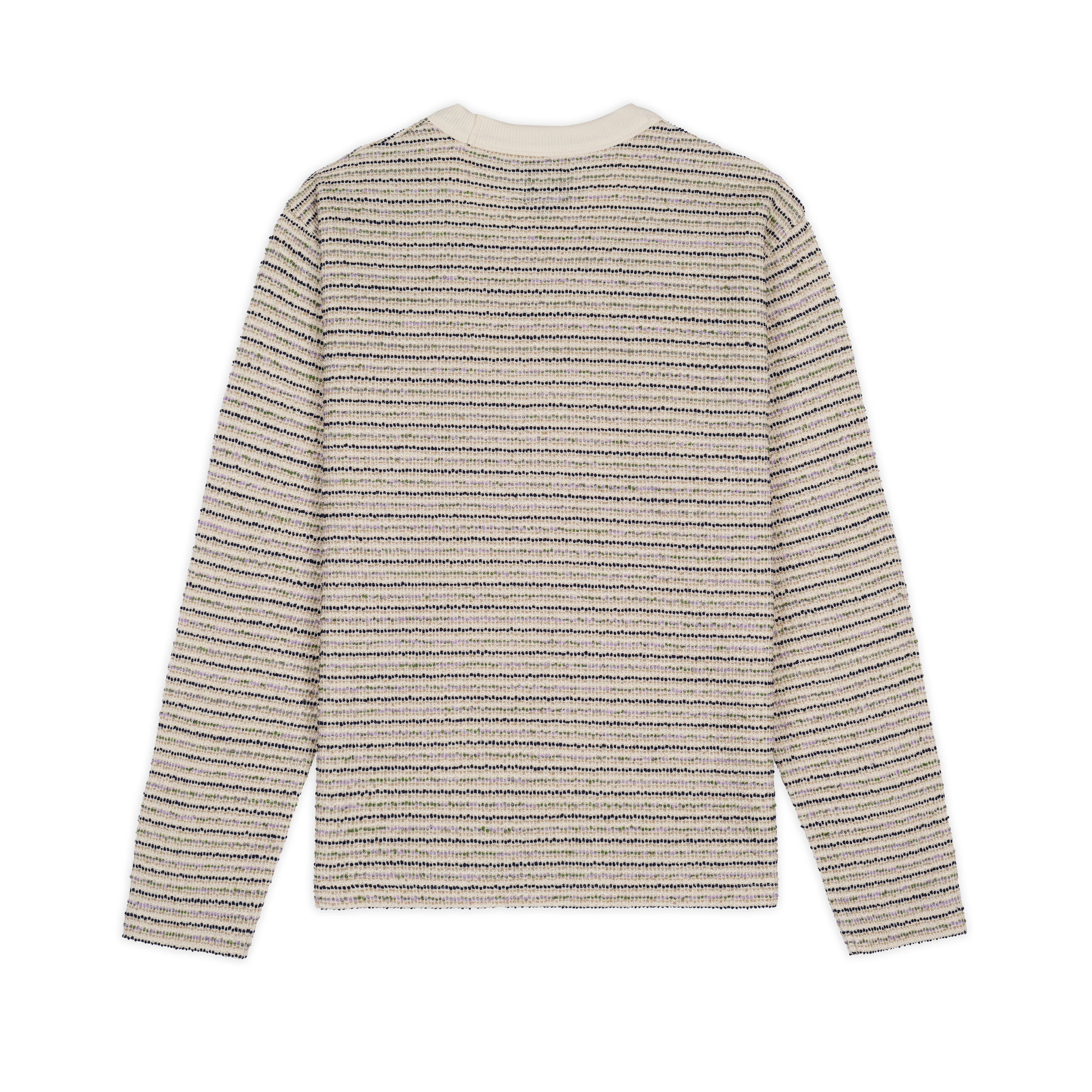 Brain Dead - Men's Gauze Long Sleeve Mock Neck Sweater - (Taupe) - Image 2